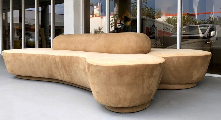Rare Double L Facing Sofa by Vladimir Kagan for Directional 2
