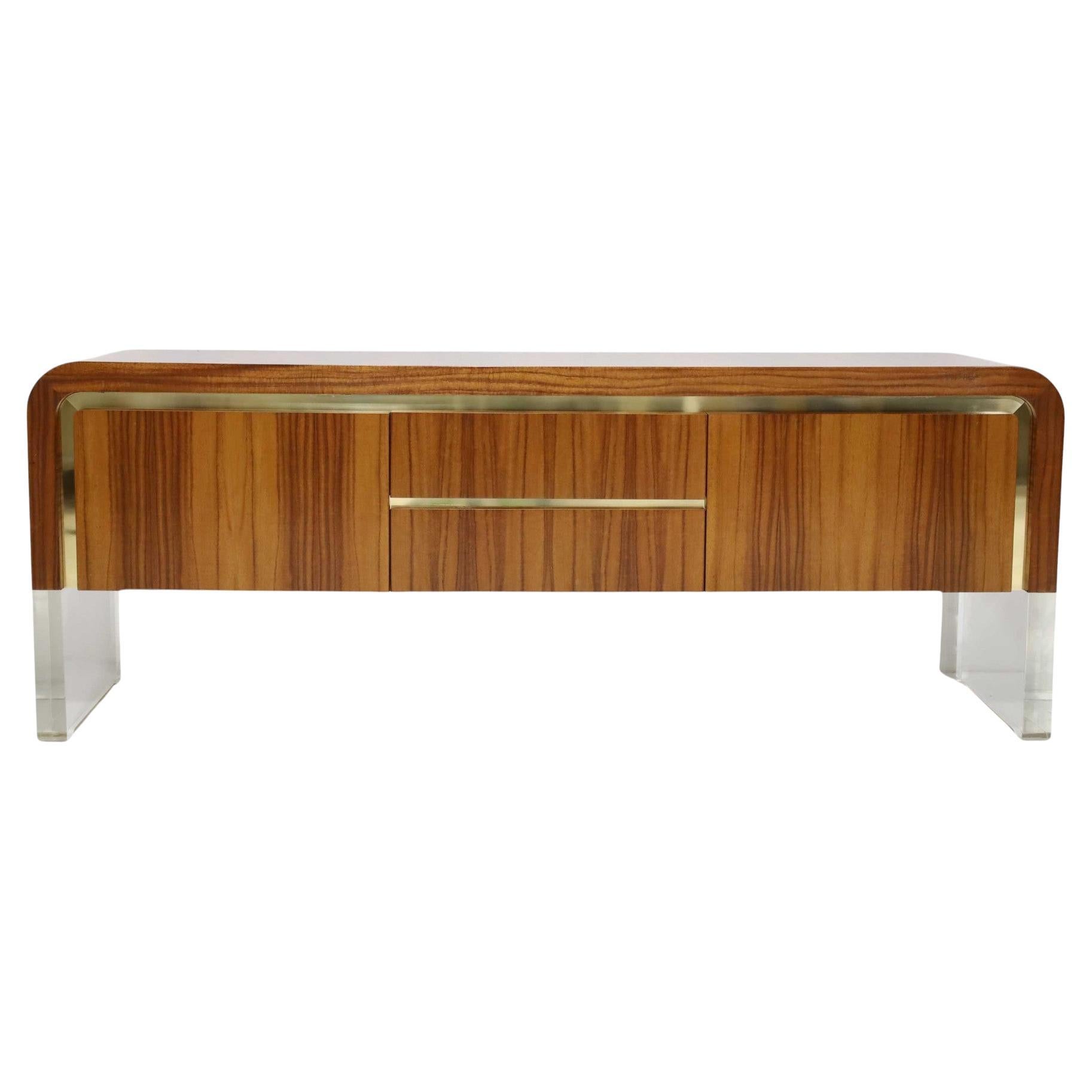 Enfilade/Crédence ruban Vladimir Kagan en bois de tawi