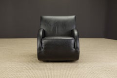 Vladimir Kagan 'Rock Star' Pair of Leather Rocking Chairs, c. 1997, Signed