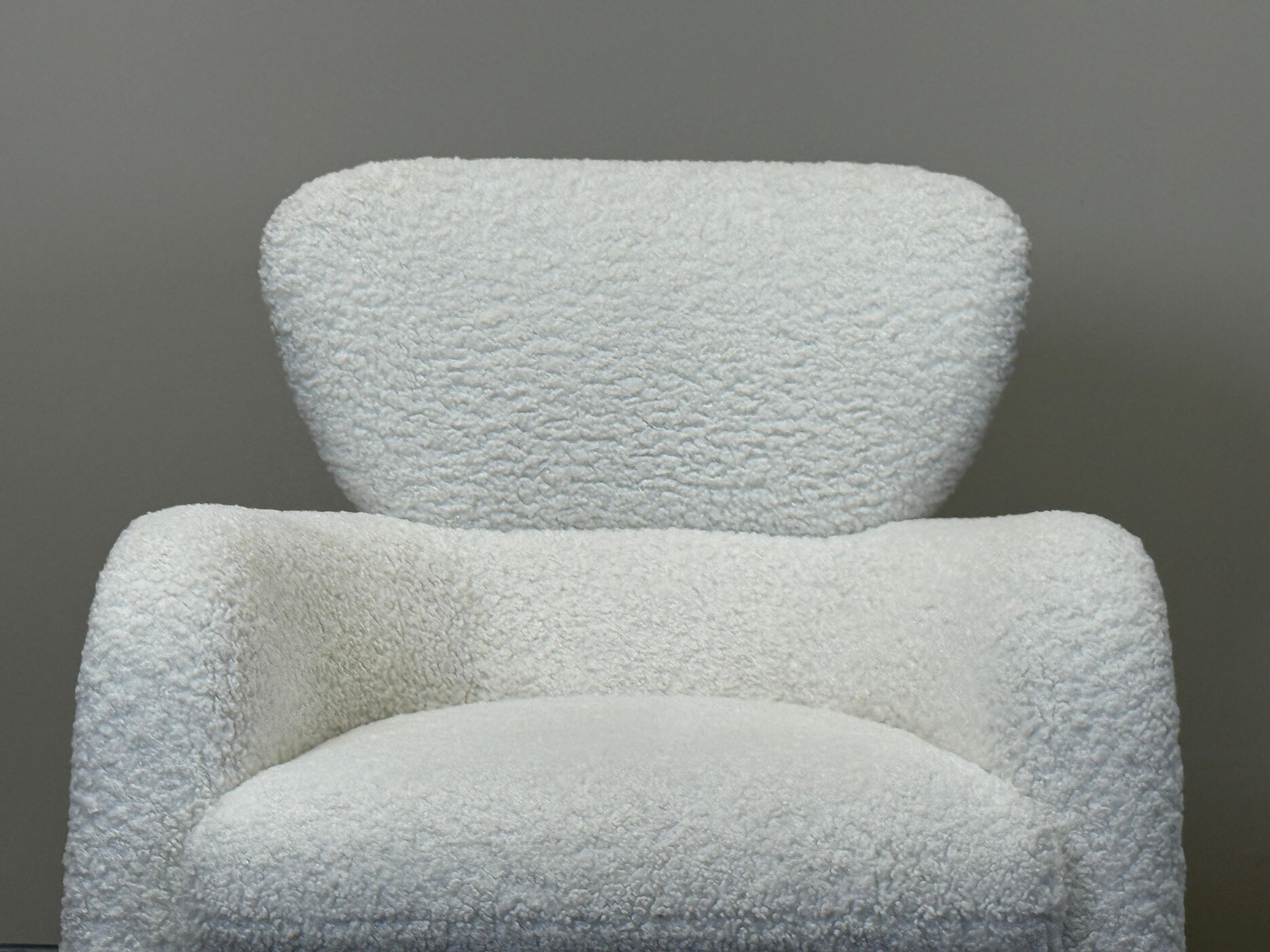 Fauteuil pivotant à bascule et ottoman de Vladimir Kagan en vente 10