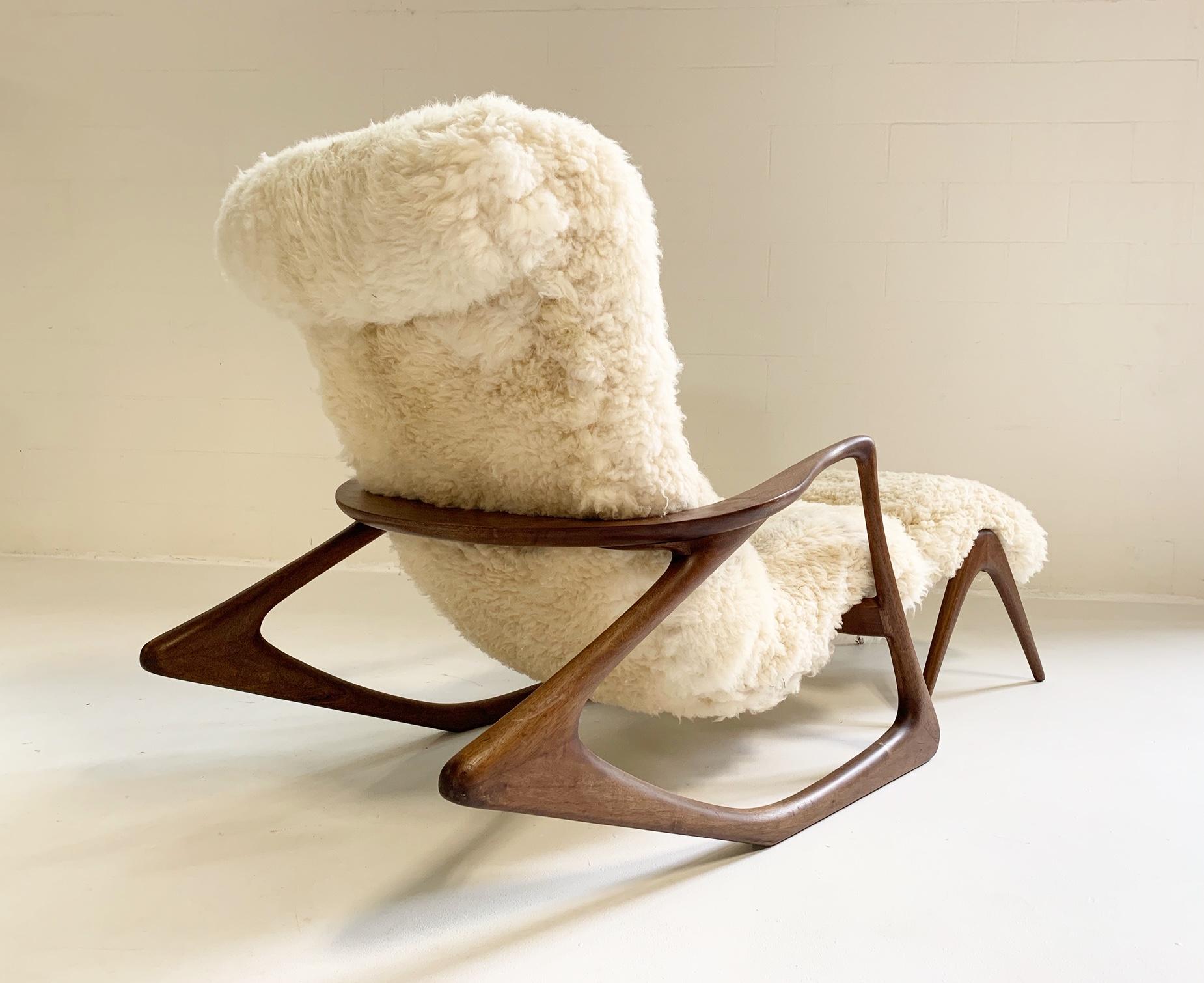 rocking chair sheepskin