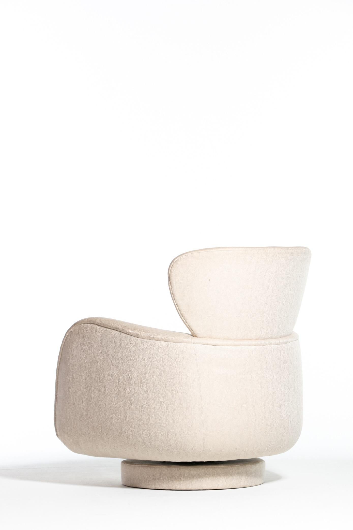 American Vladimir Kagan Sculptural Swivel Chair for Directional
