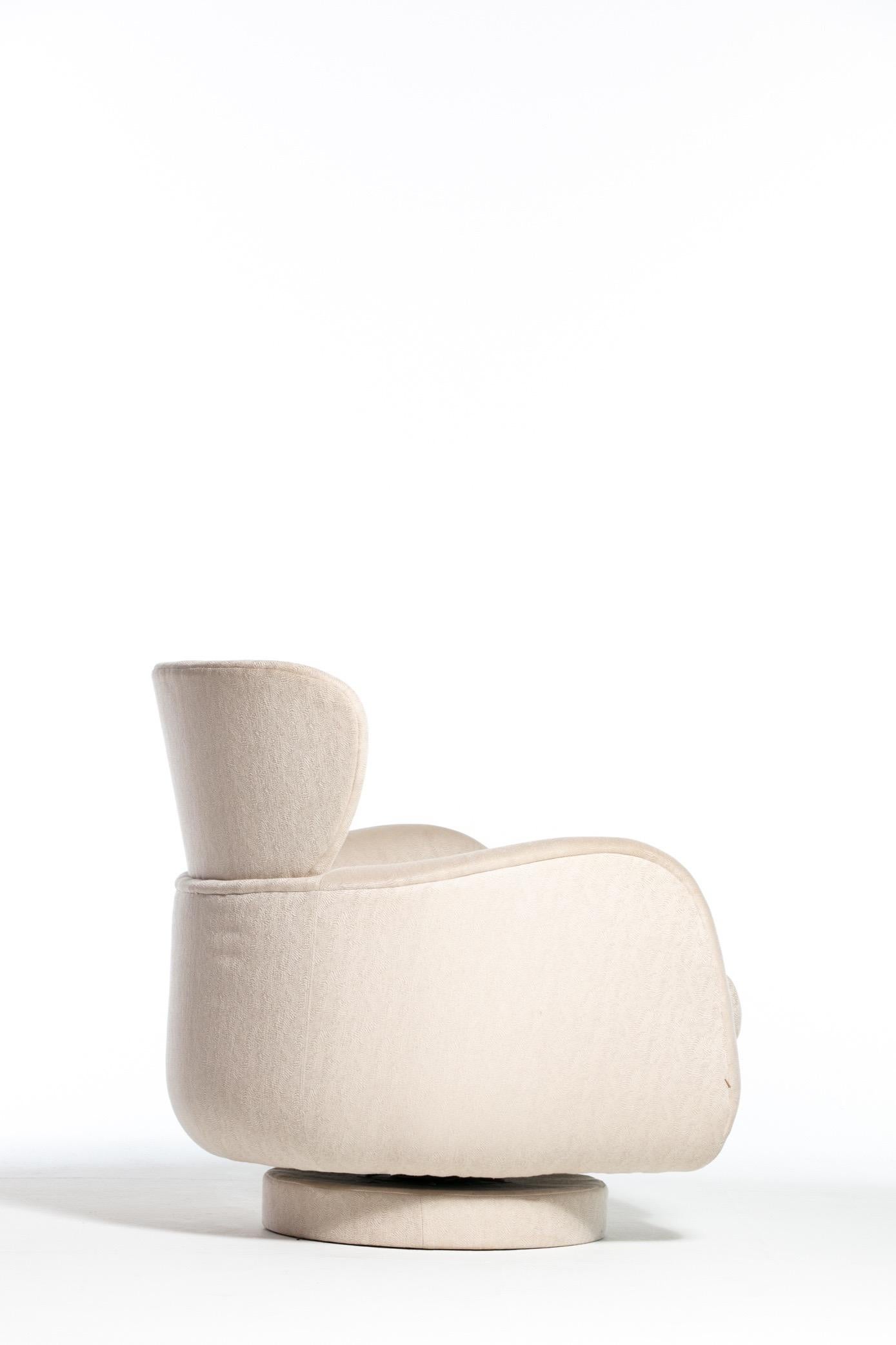 Late 20th Century Vladimir Kagan Sculptural Swivel Chair for Directional
