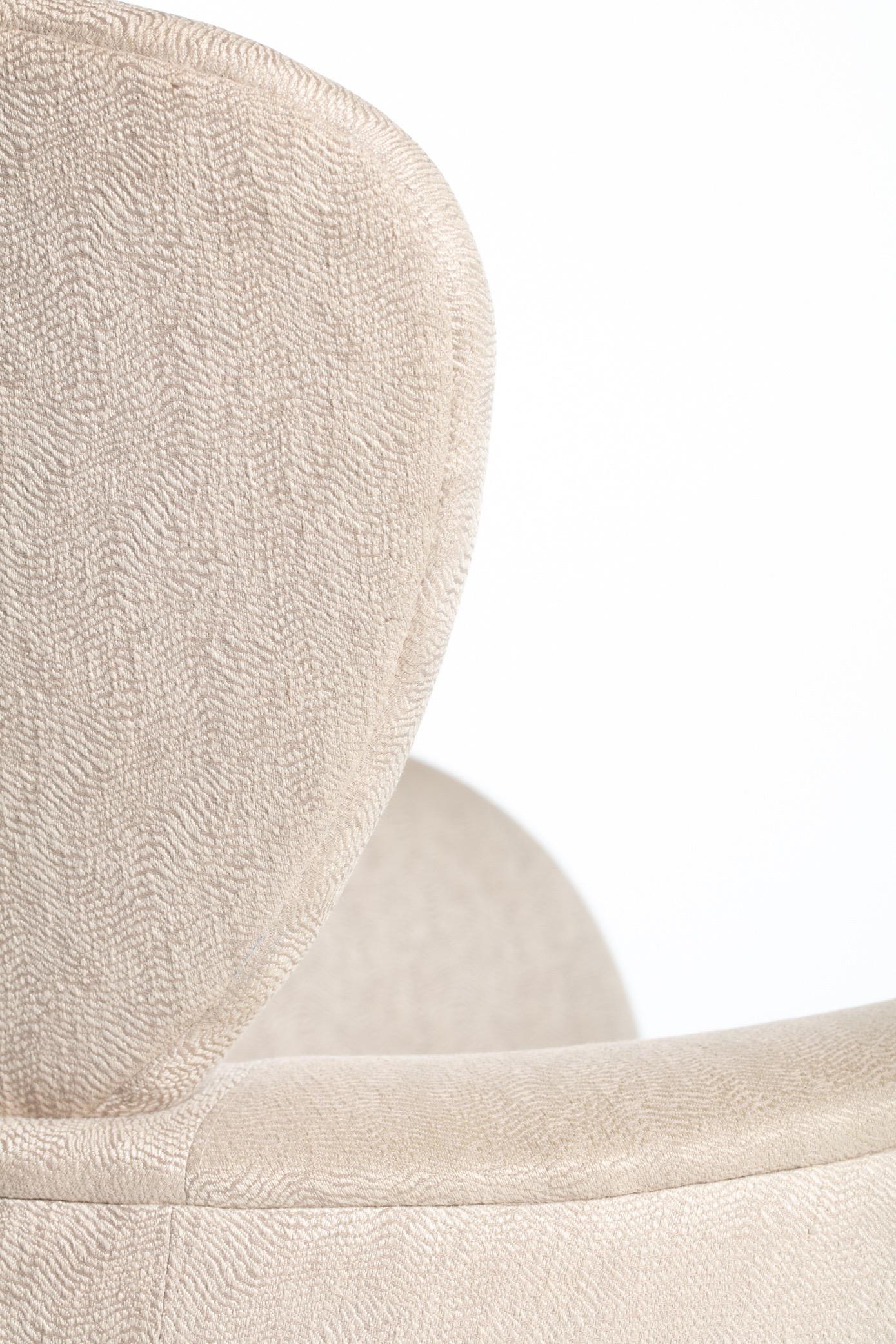Upholstery Vladimir Kagan Sculptural Swivel Chair for Directional