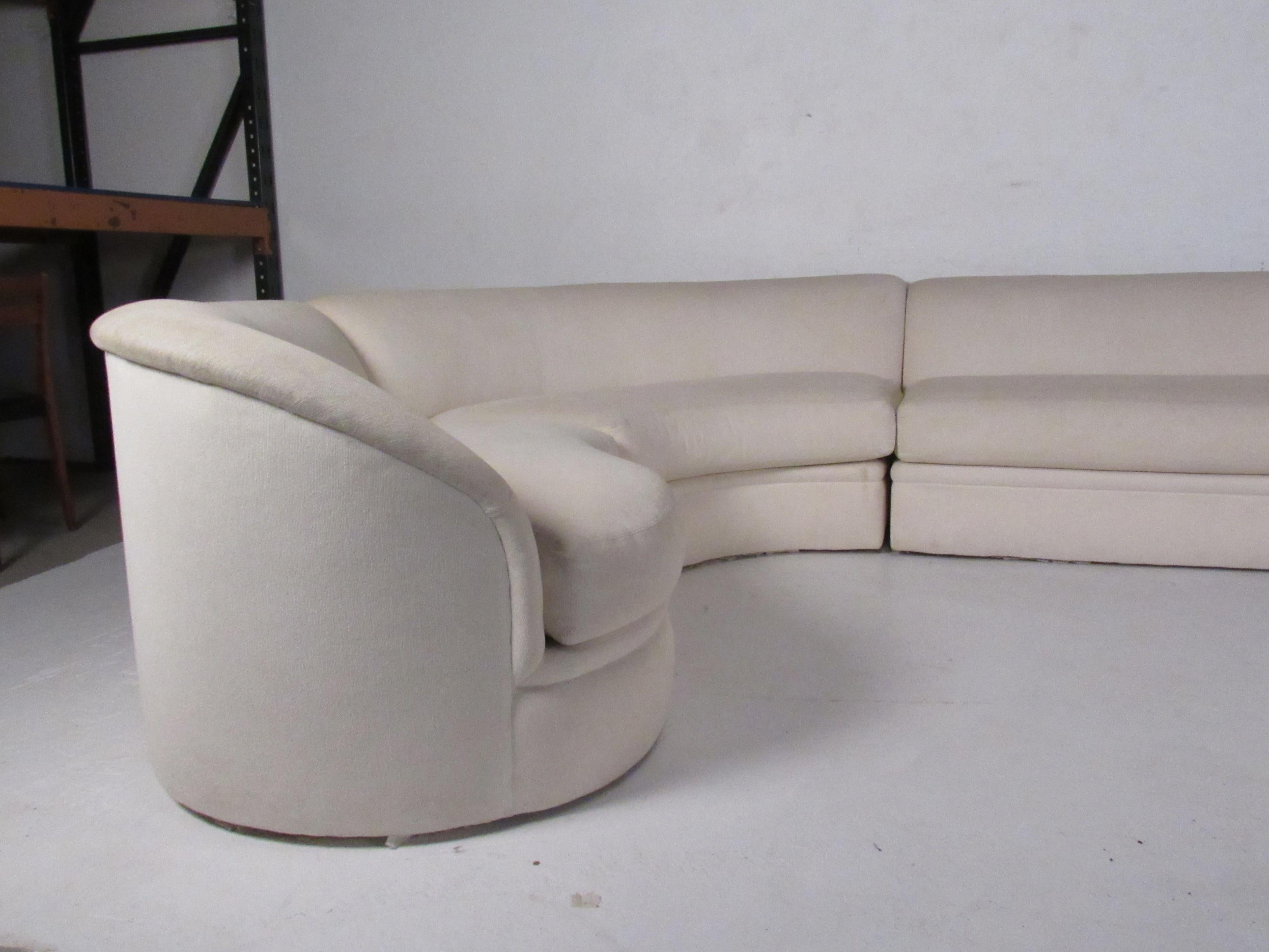 Mid-Century Modern Vladimir Kagan Sectional Sofa by Directional