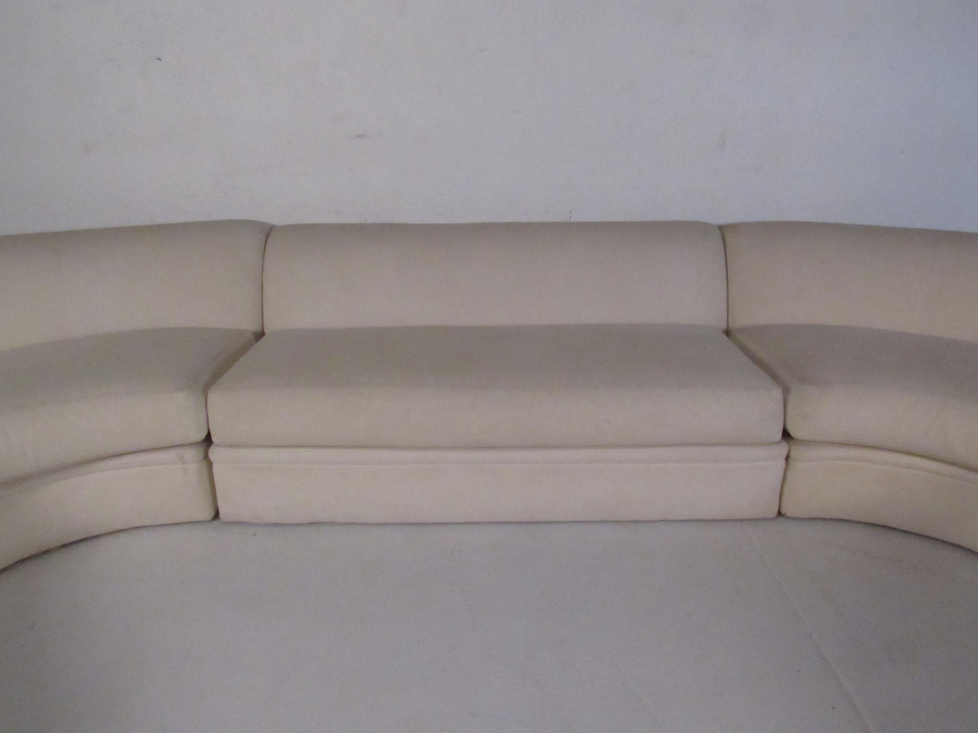 Upholstery Vladimir Kagan Sectional Sofa by Directional