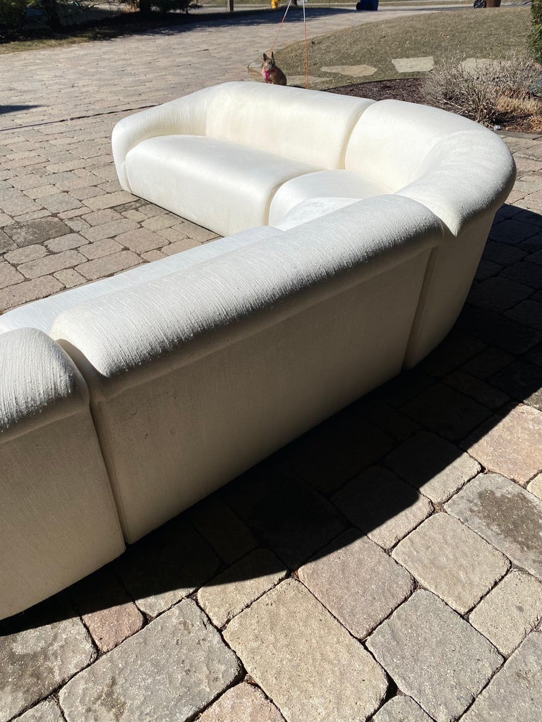 Vladimir Kagan Sectional Sofa by Preview, circa 1990s In Good Condition For Sale In Saint Paul, MN