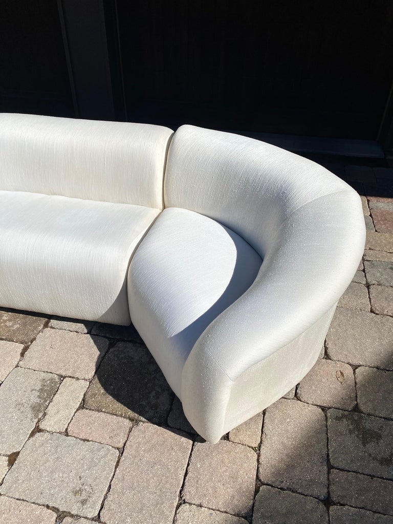 Upholstery Vladimir Kagan Sectional Sofa by Preview, circa 1990s For Sale