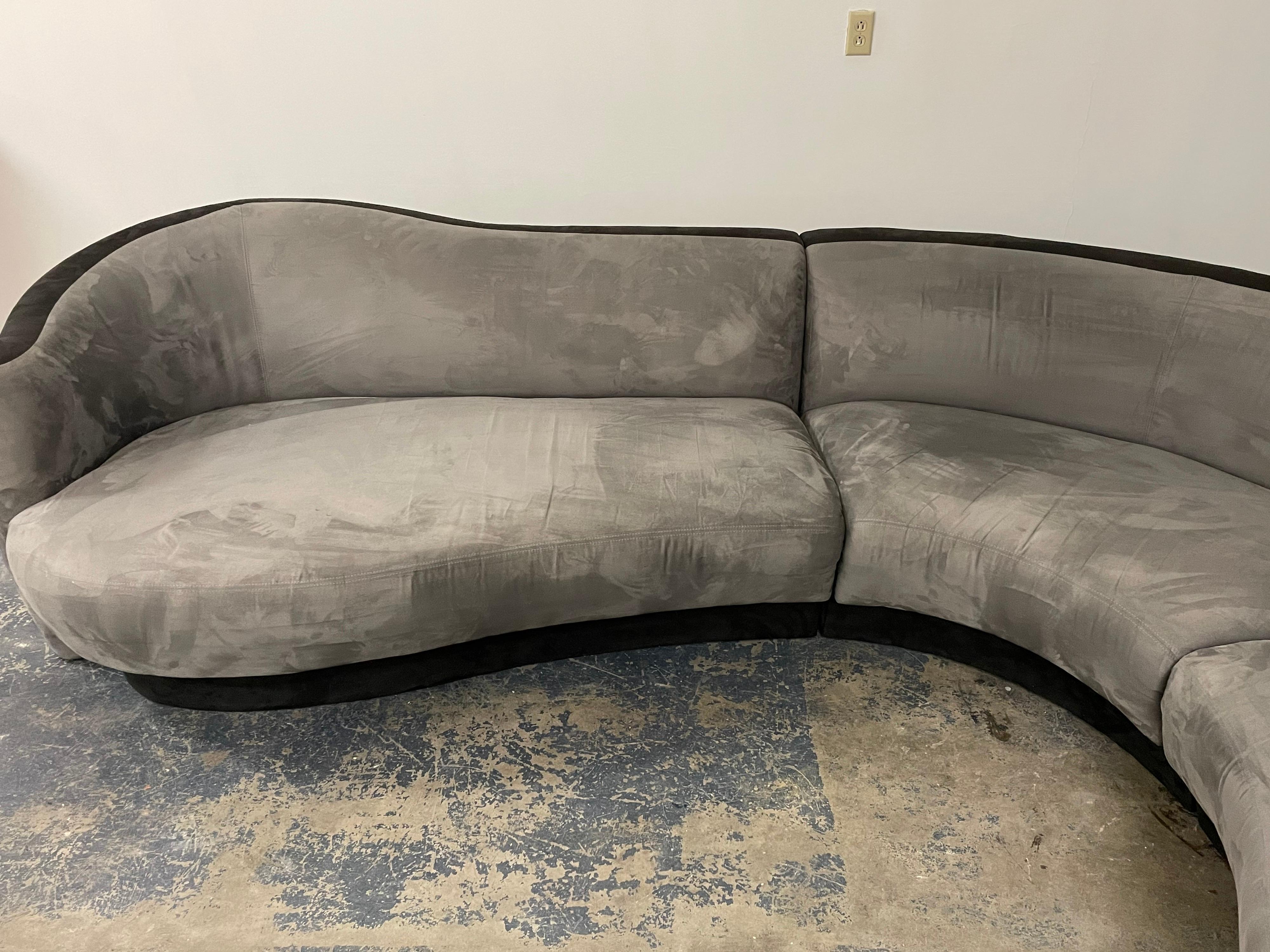 20th Century Serpentine Sectional Sofa by Weiman Preview