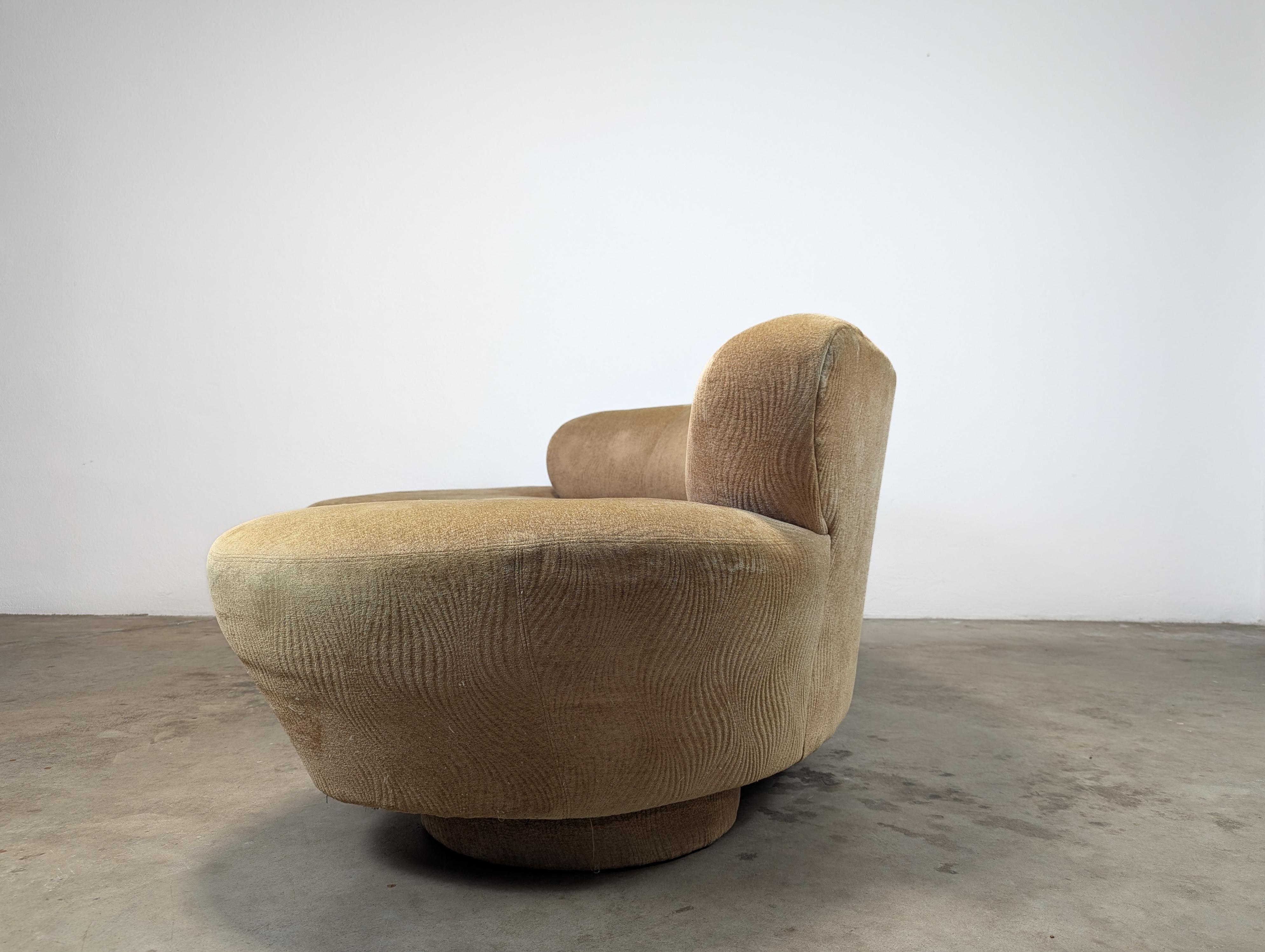 Vladimir Kagan Sofá Nube Serpentina para Direccional Moderno en venta