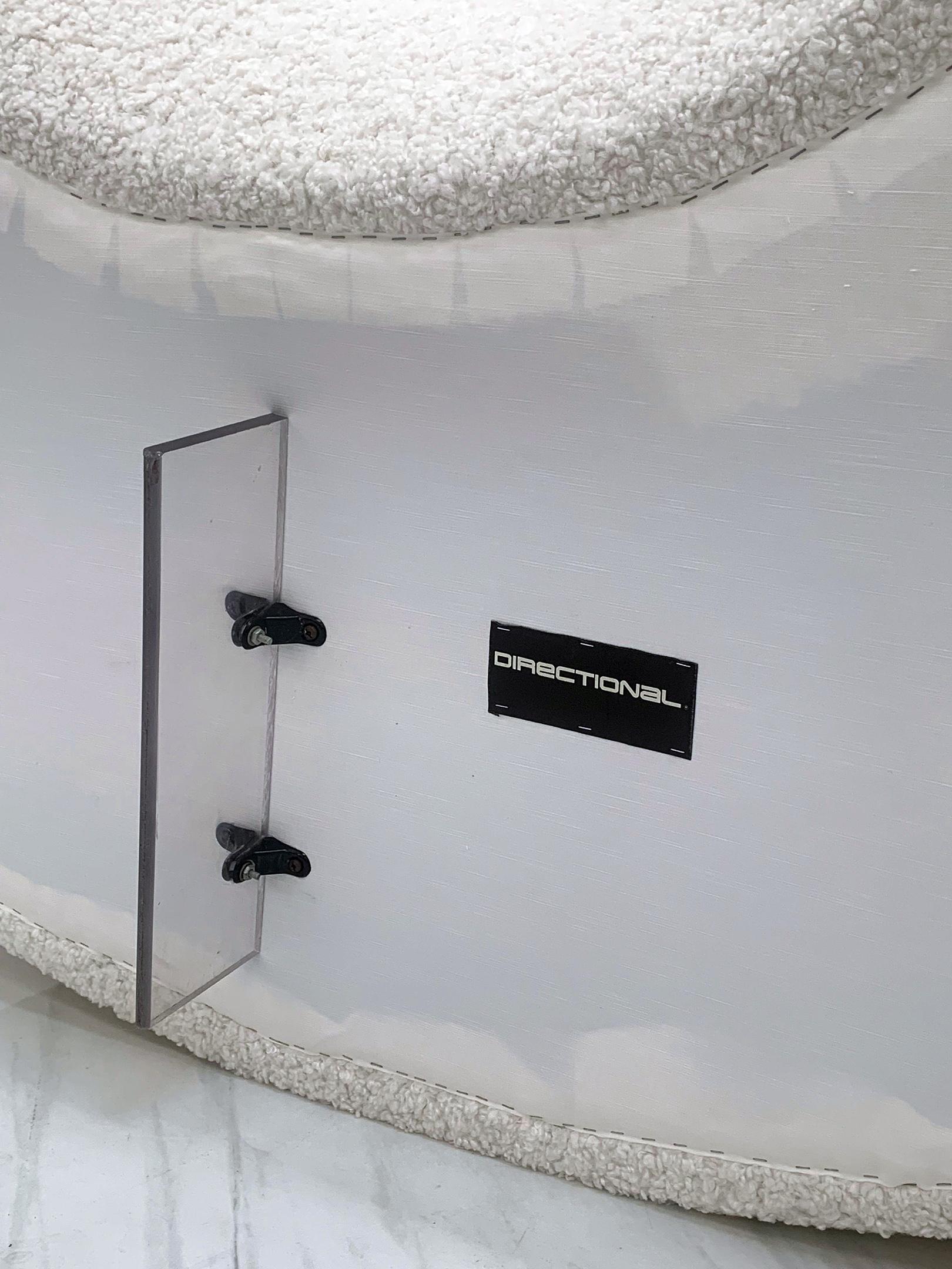 Vladimir Kagan Serpentinen-Wolken-Sofa für Directional aus schwerem Boucle 4