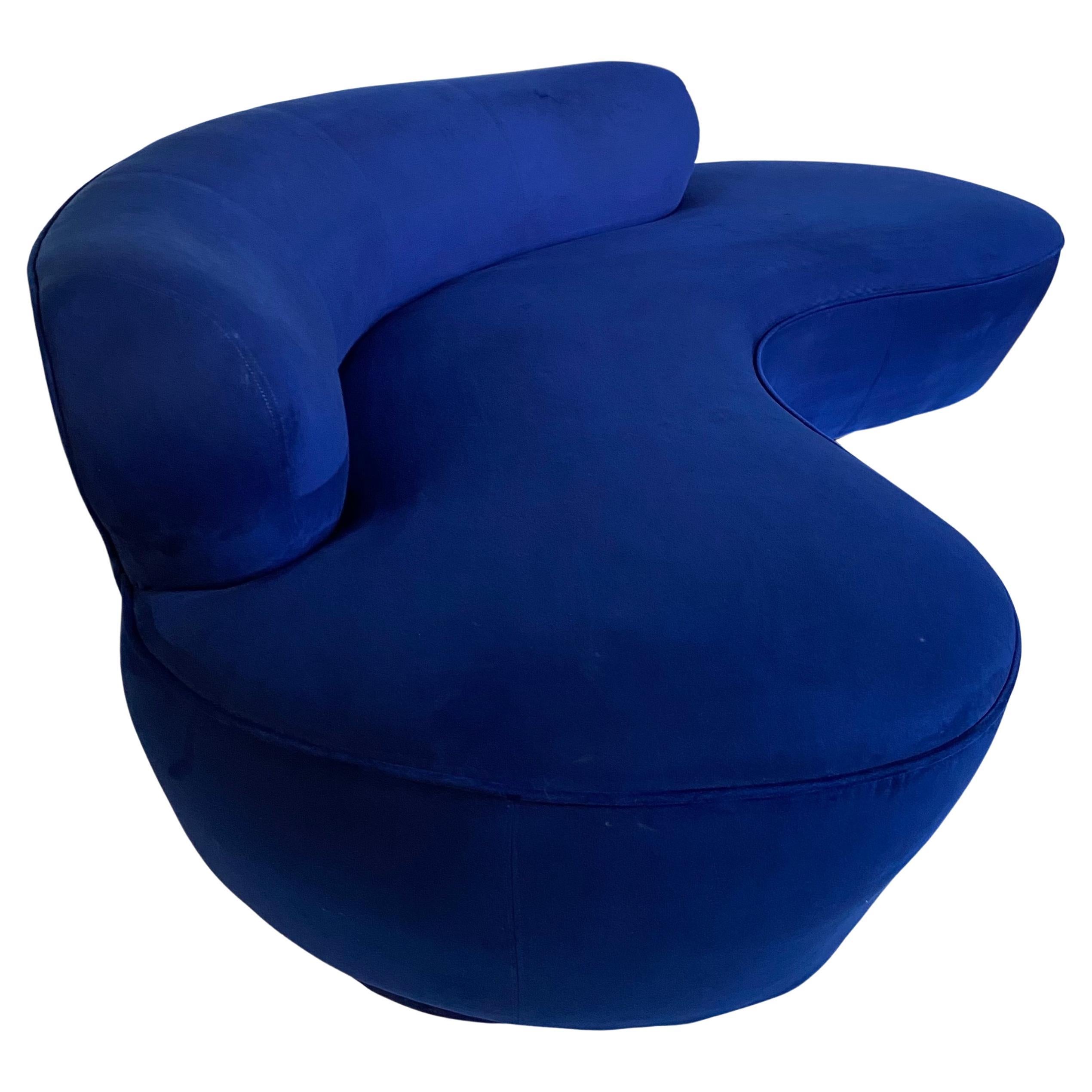 American Vladimir Kagan Serpentine Cloud Sofa for Directional, Signed For Sale