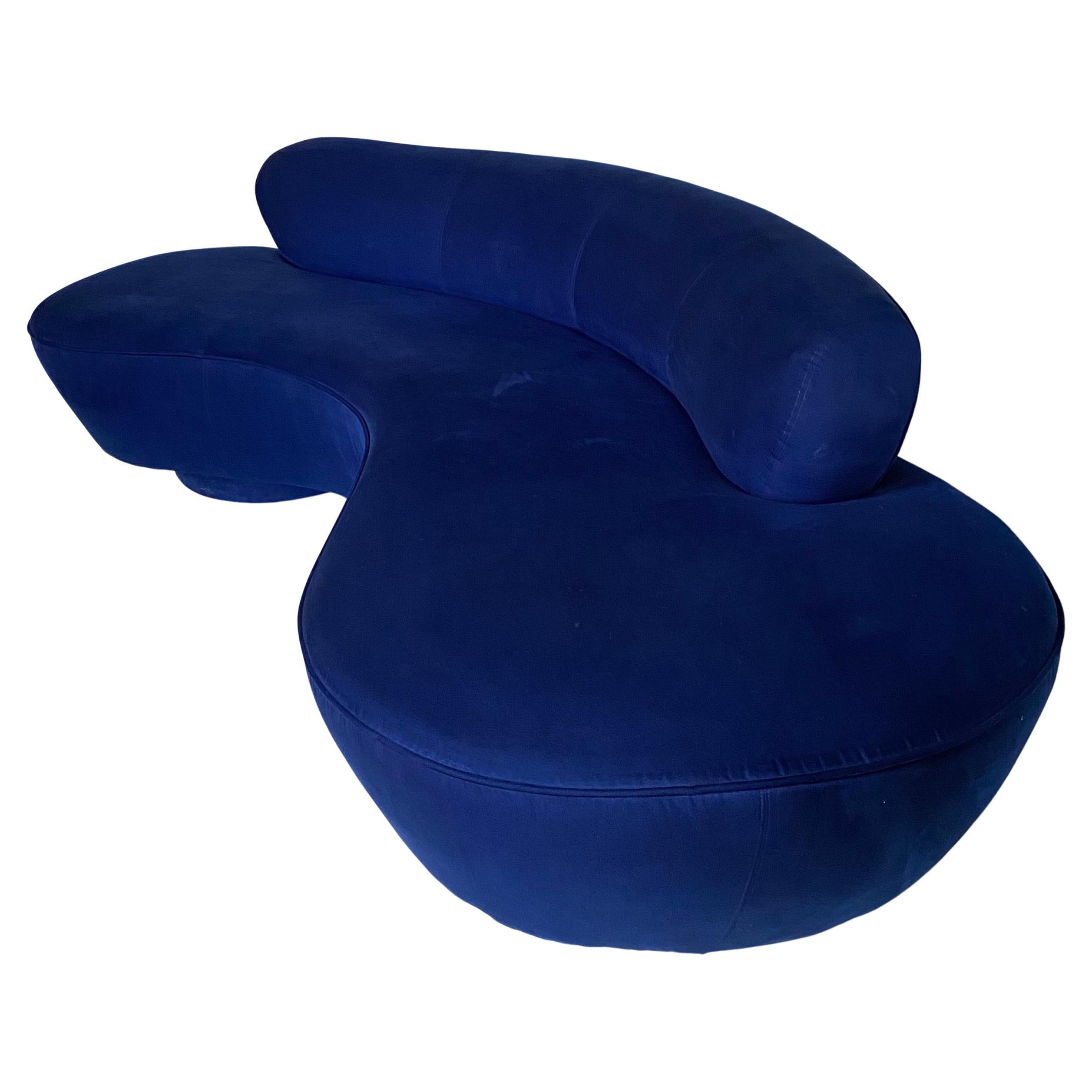 Vladimir Kagan Serpentine Cloud Sofa for Directional, Signed  For Sale