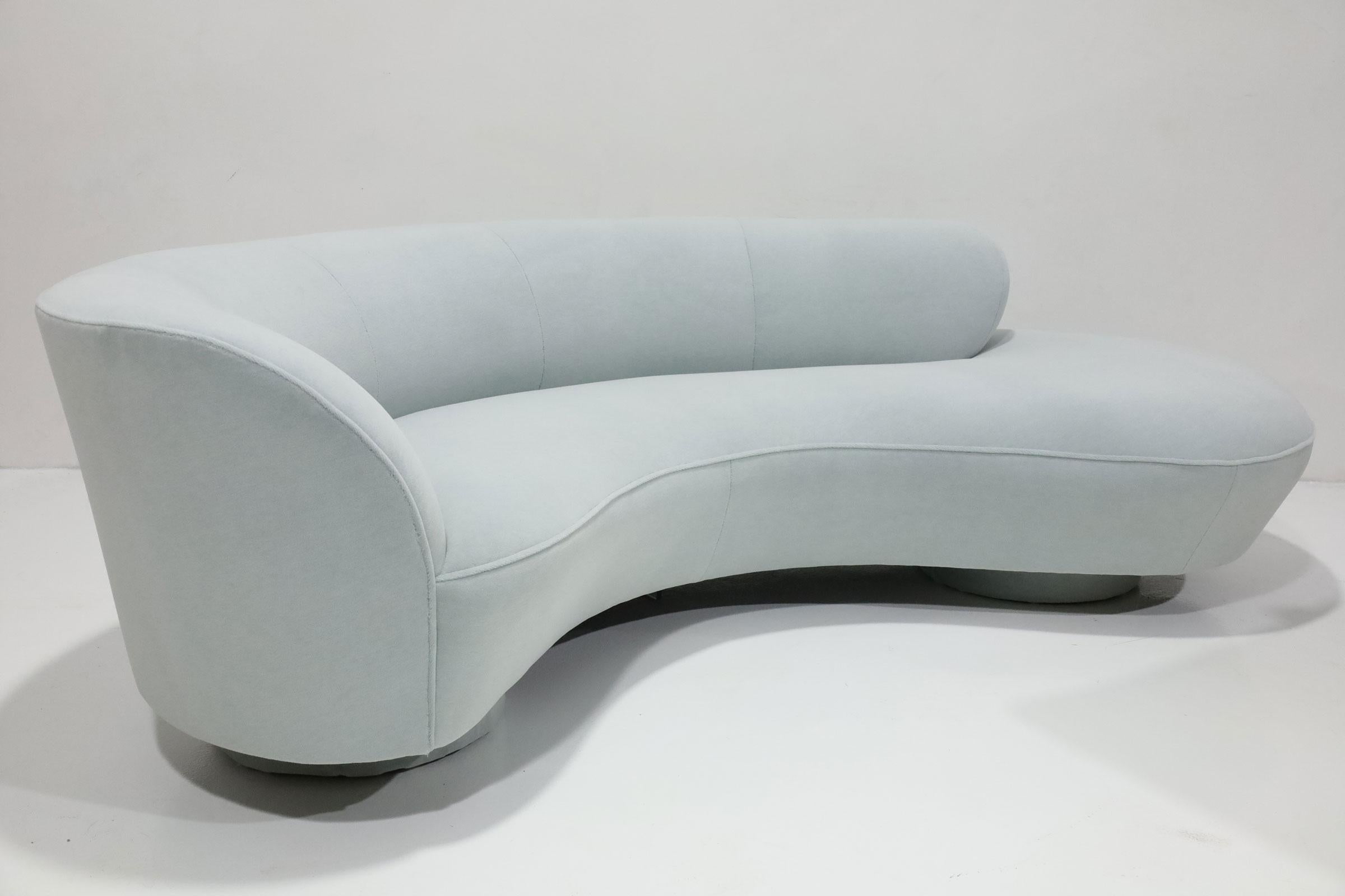 Canapé Serpentine Cloud de Vladimir Kagan en mohair d'alpaga Holly Hunt en vente 3