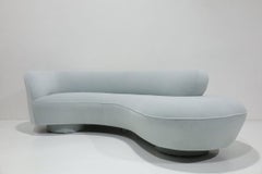 Vladimir Kagan Serpentine Cloud Sofa in Holly Hunt Alpaca Mohair