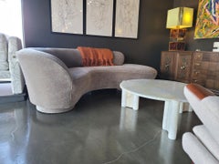 Vladimir Kagan Serpentine Cloud Sofa in Maharam Mushroom Mohair