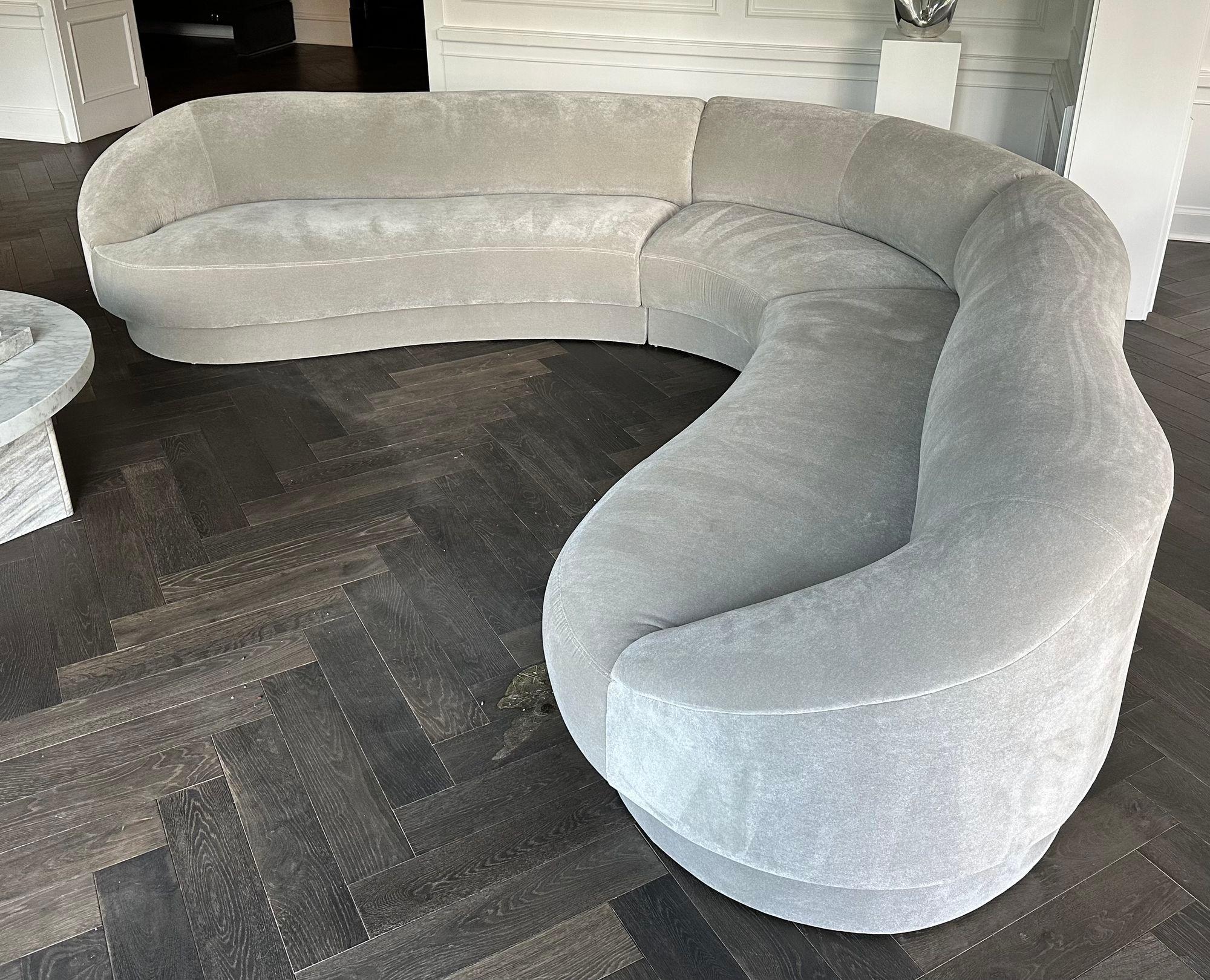 Post-Modern Vladimir Kagan Serpentine Sectional Sofa, 1990