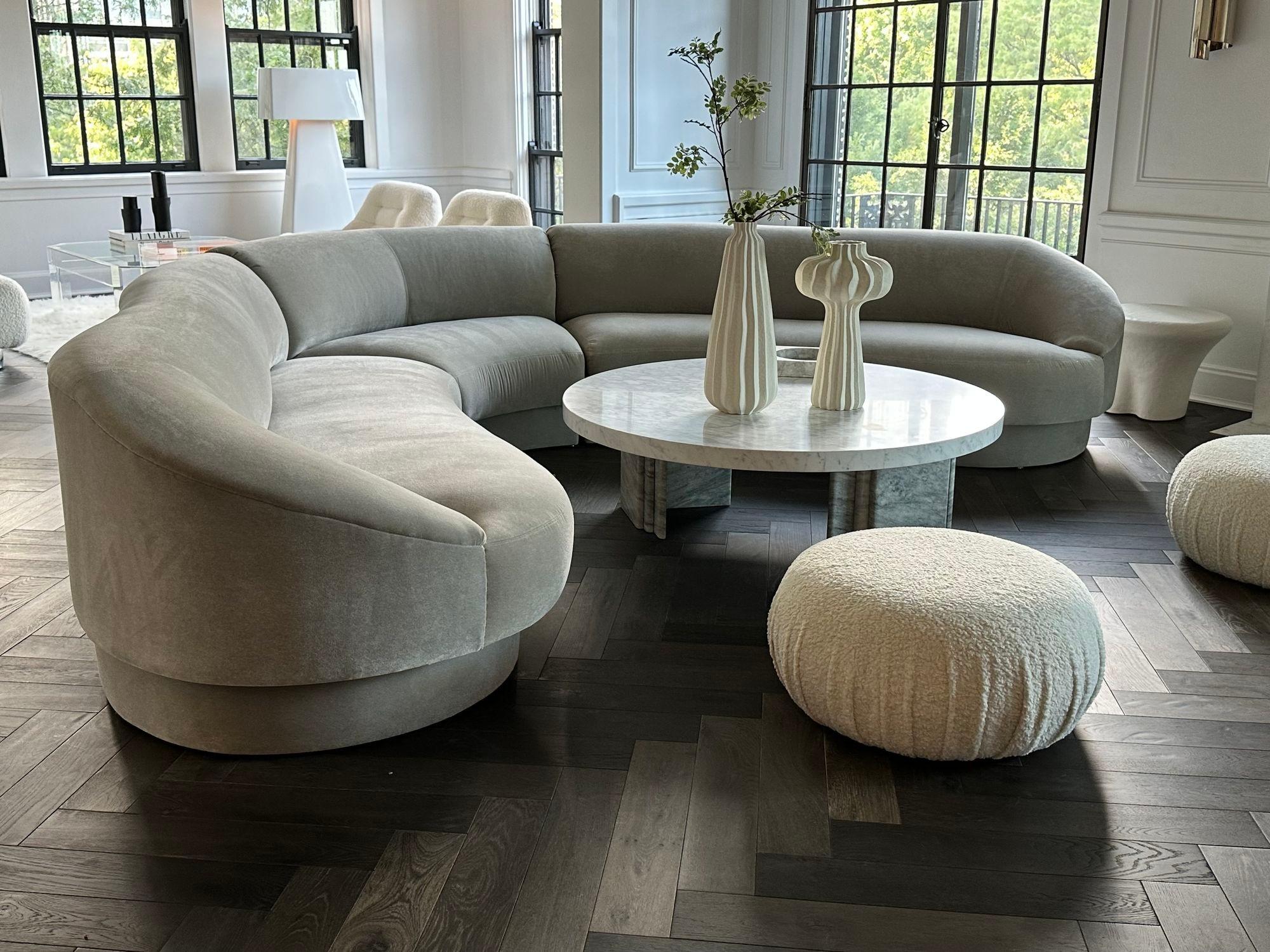 Vladimir Kagan Serpentine Sectional Sofa, 1990 1