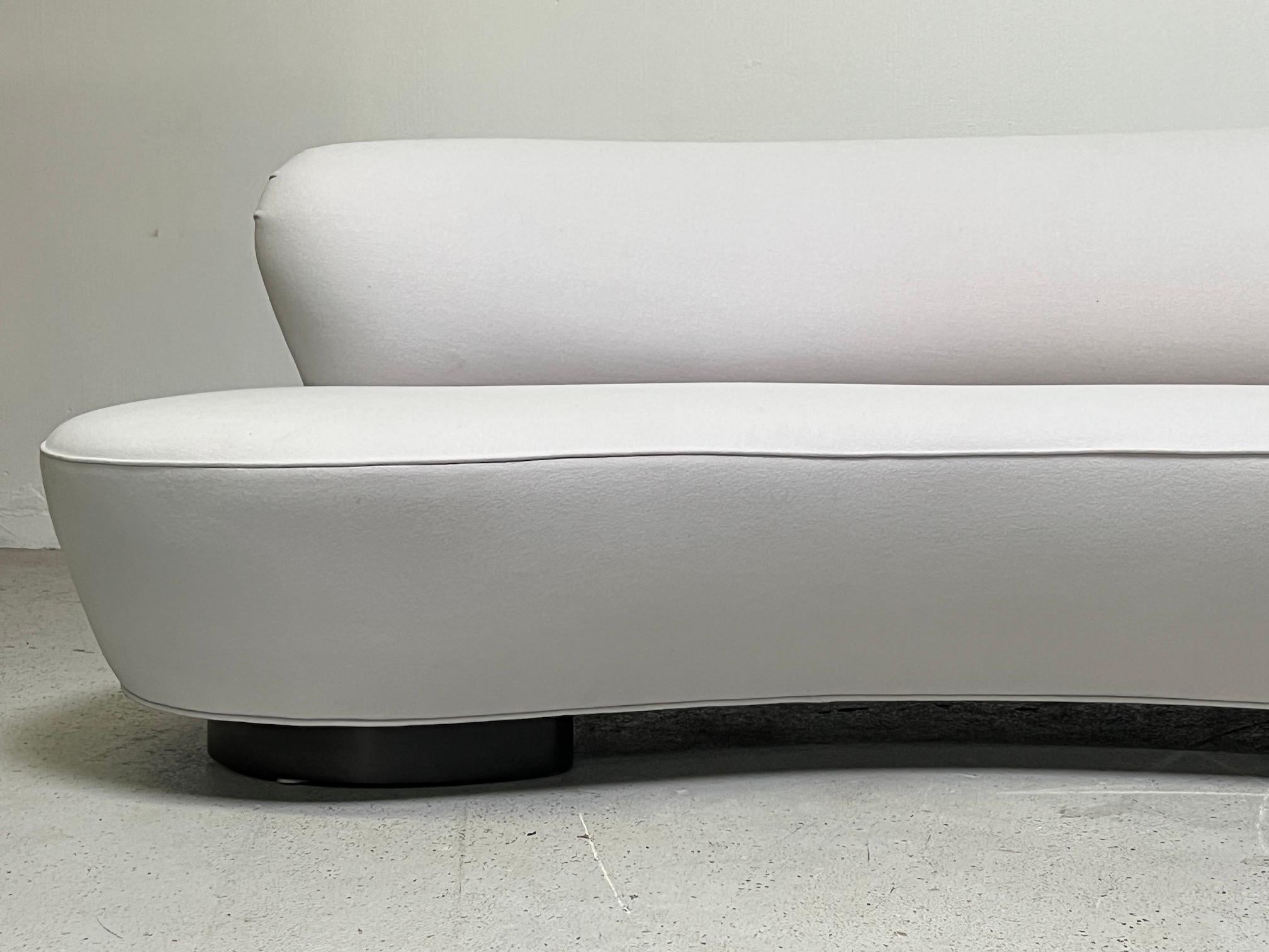 Mid-20th Century Vladimir Kagan Serpentine Sofa  For Sale