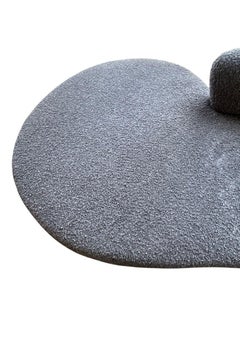 Vladimir Kagan Serpentine Sofa in Charcoal Black Fabric, U.S.A. 1970's.