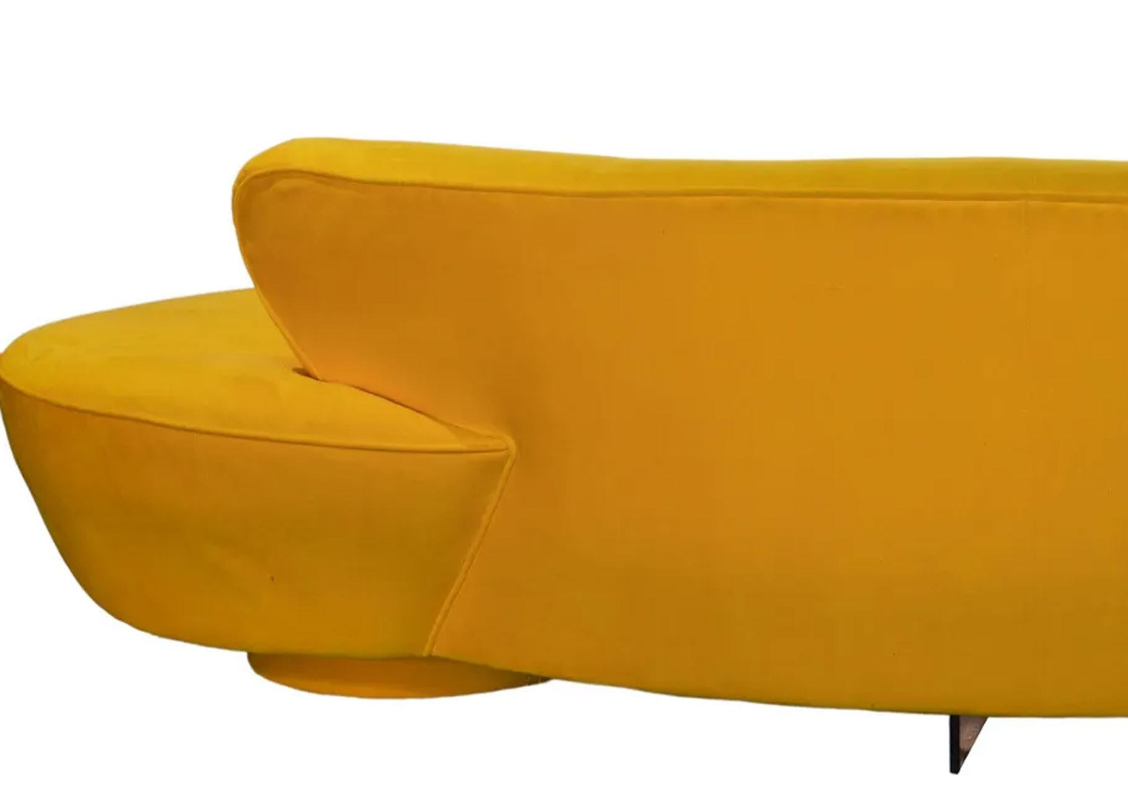 Mid-Century Modern Vladimir Kagan Serpentine Sofa, Sold Individually