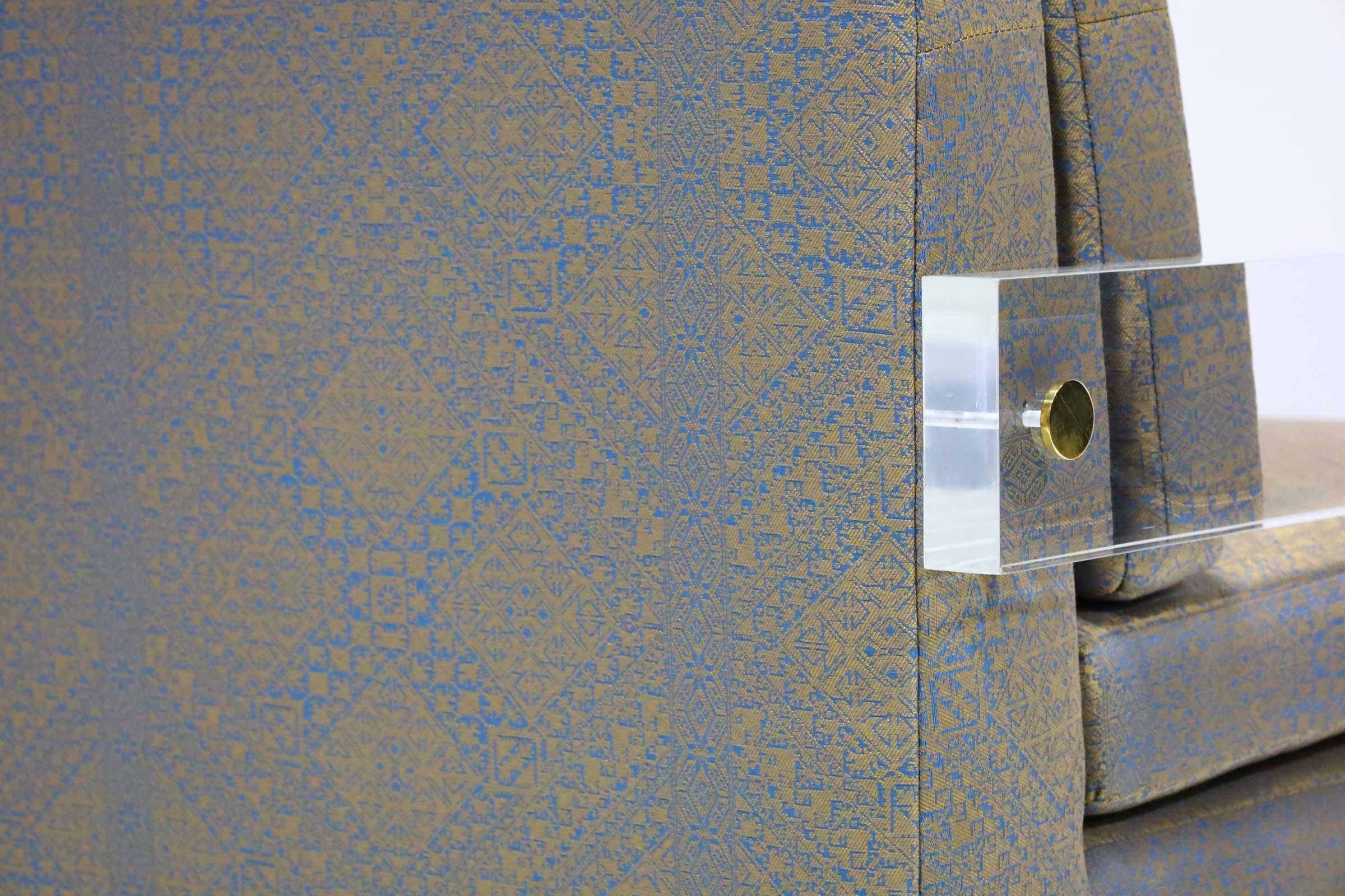 Divano Vladimir Kagan in cotone/seta Donghia in vendita 3