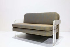 Vladimir Kagan Settee aus Donghia Baumwolle/Seide