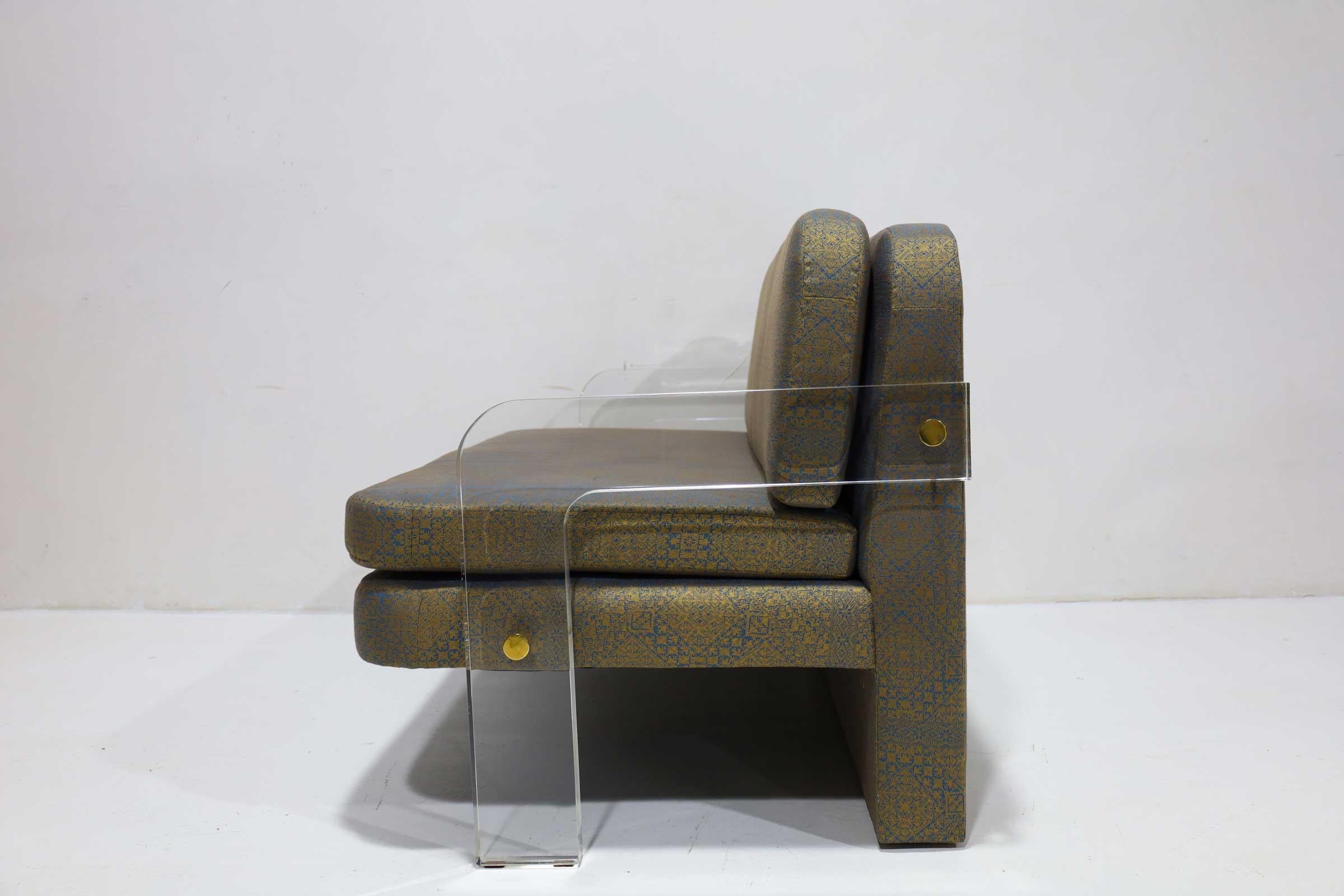 Americano Divano Vladimir Kagan in cotone/seta Donghia in vendita