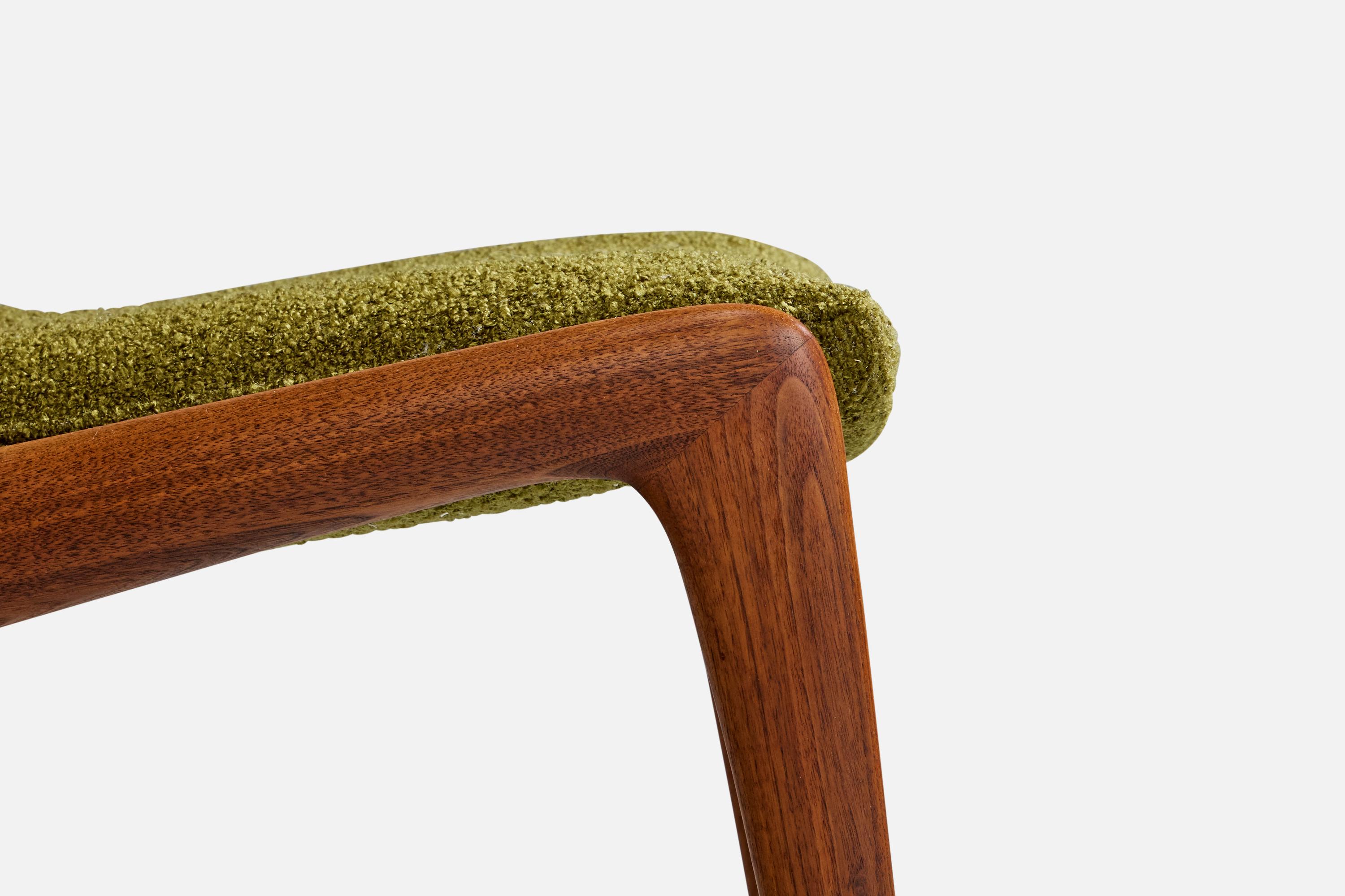 Vladimir Kagan, chaises d'appoint, noyer, tissu, États-Unis, années 1960 en vente 5
