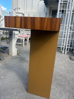 Vladimir Kagan  Signed Macassar Ebony Reversible Console Table