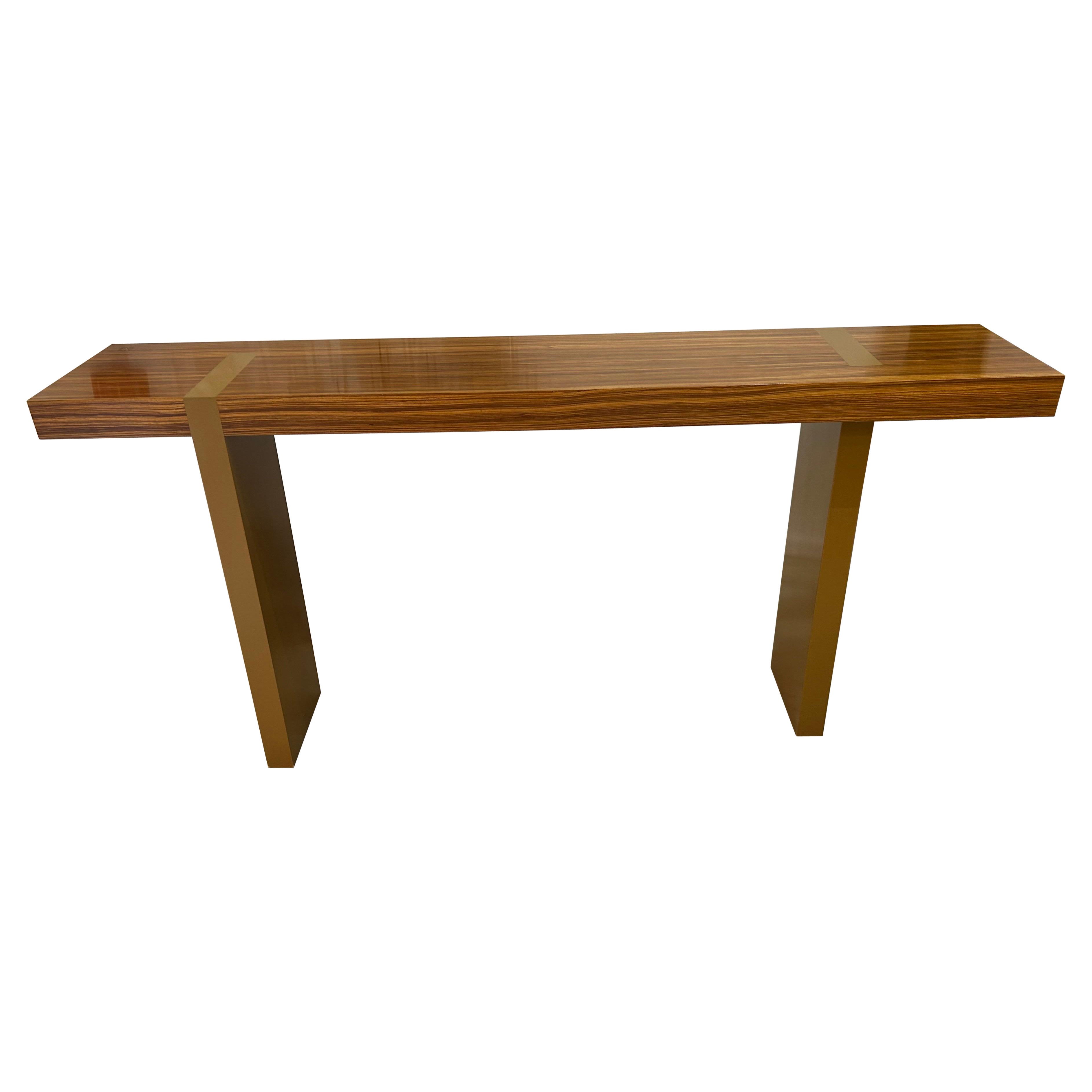 Vladimir Kagan  Signed Macassar Ebony Reversible Console Table For Sale