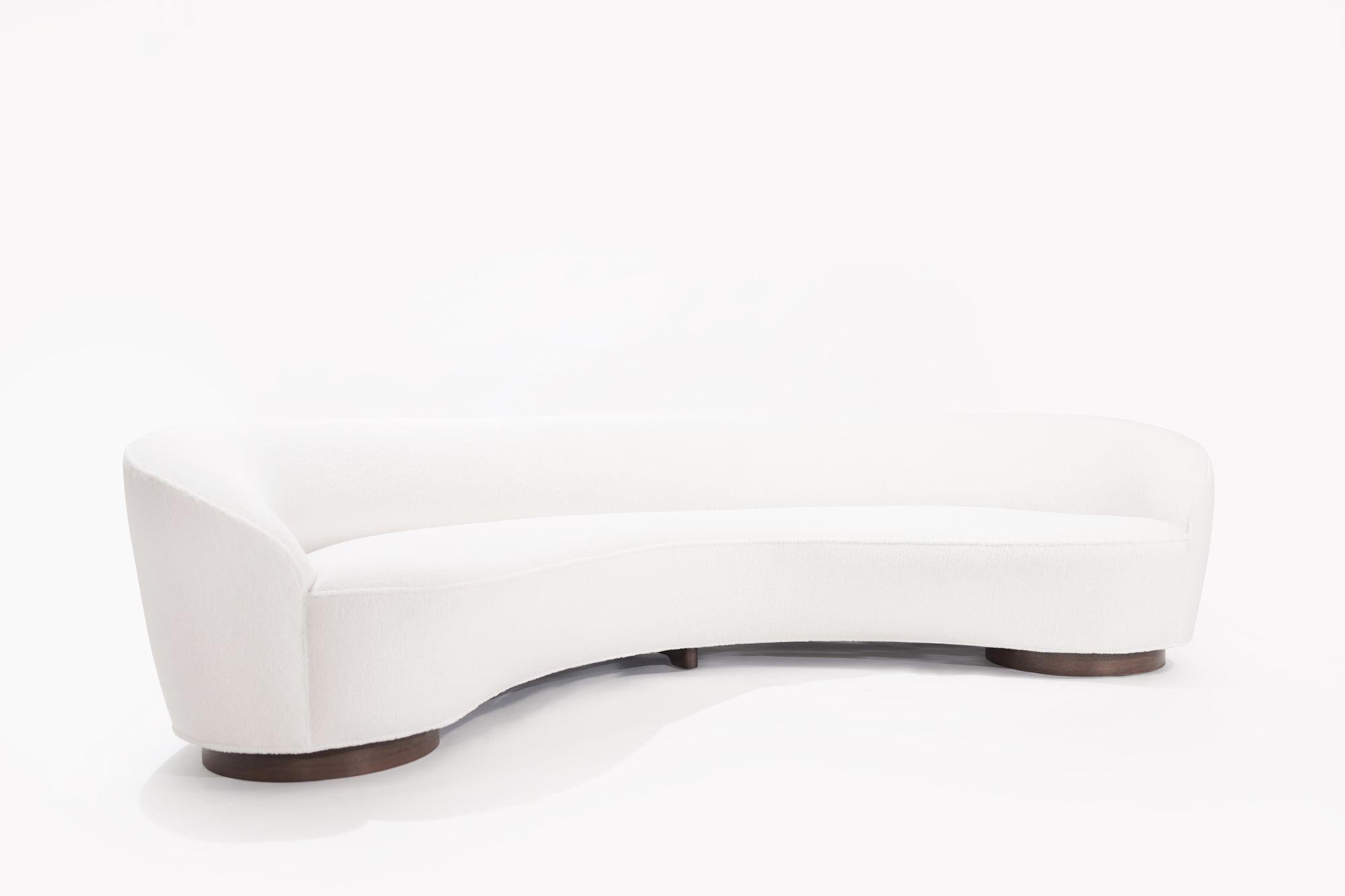 Contemporary Vladimir Kagan 'Sloane' Sofa in Wool, Model 7550