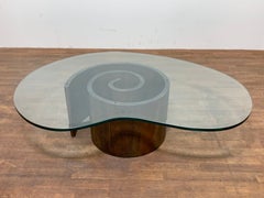 Vladimir Kagan "Snail" Coffee Table, Circa 1960s