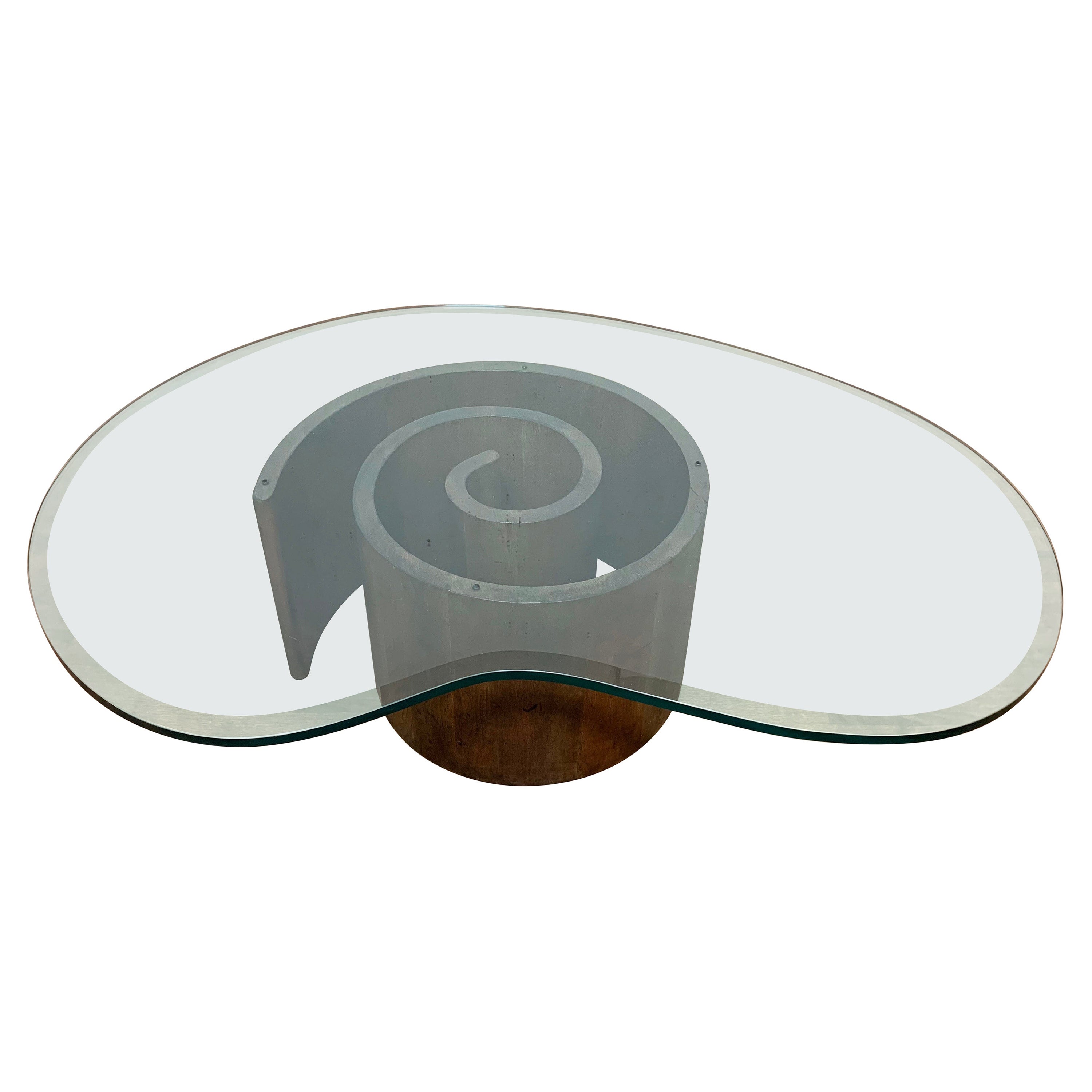 Vladimir Kagan "Snail" Coffee Table, Circa 1960s