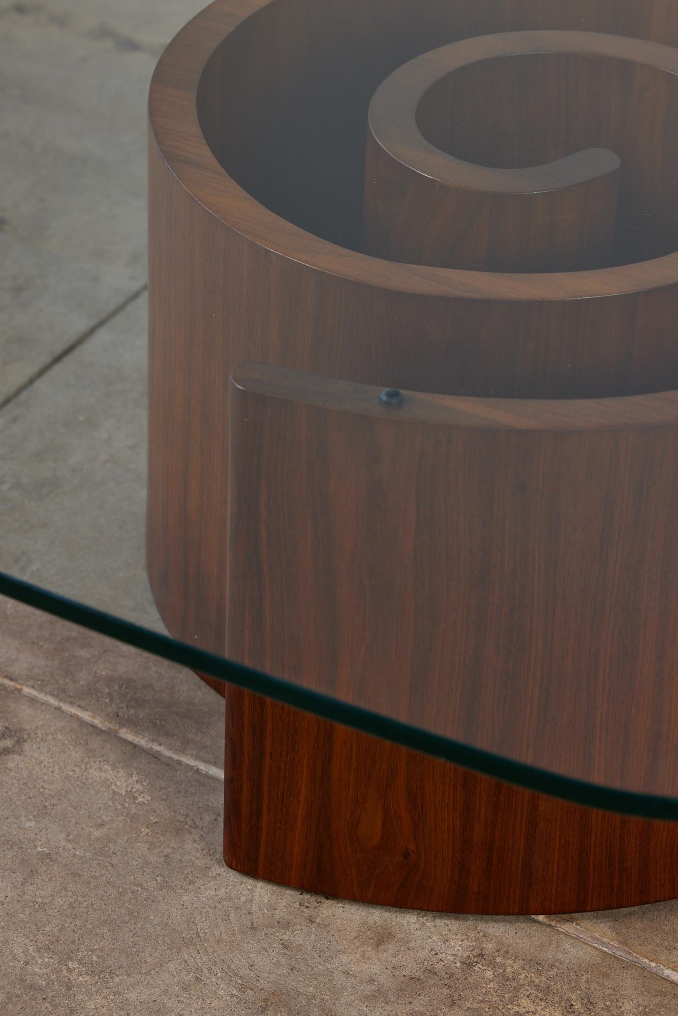 Mid-20th Century Vladimir Kagan Snail Coffee Table