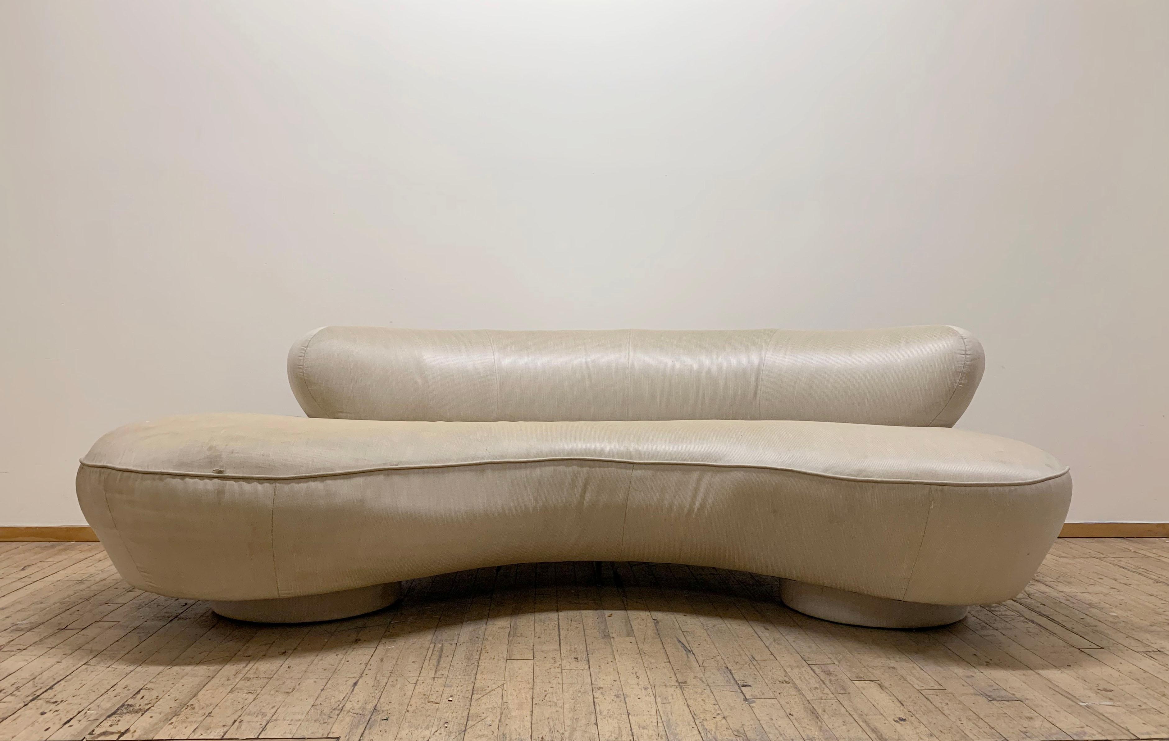 Mid-Century Modern Vladimir Kagan Serpentine Cloud Sofa for Directional