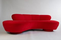 Vladimir Kagan Red Sofa