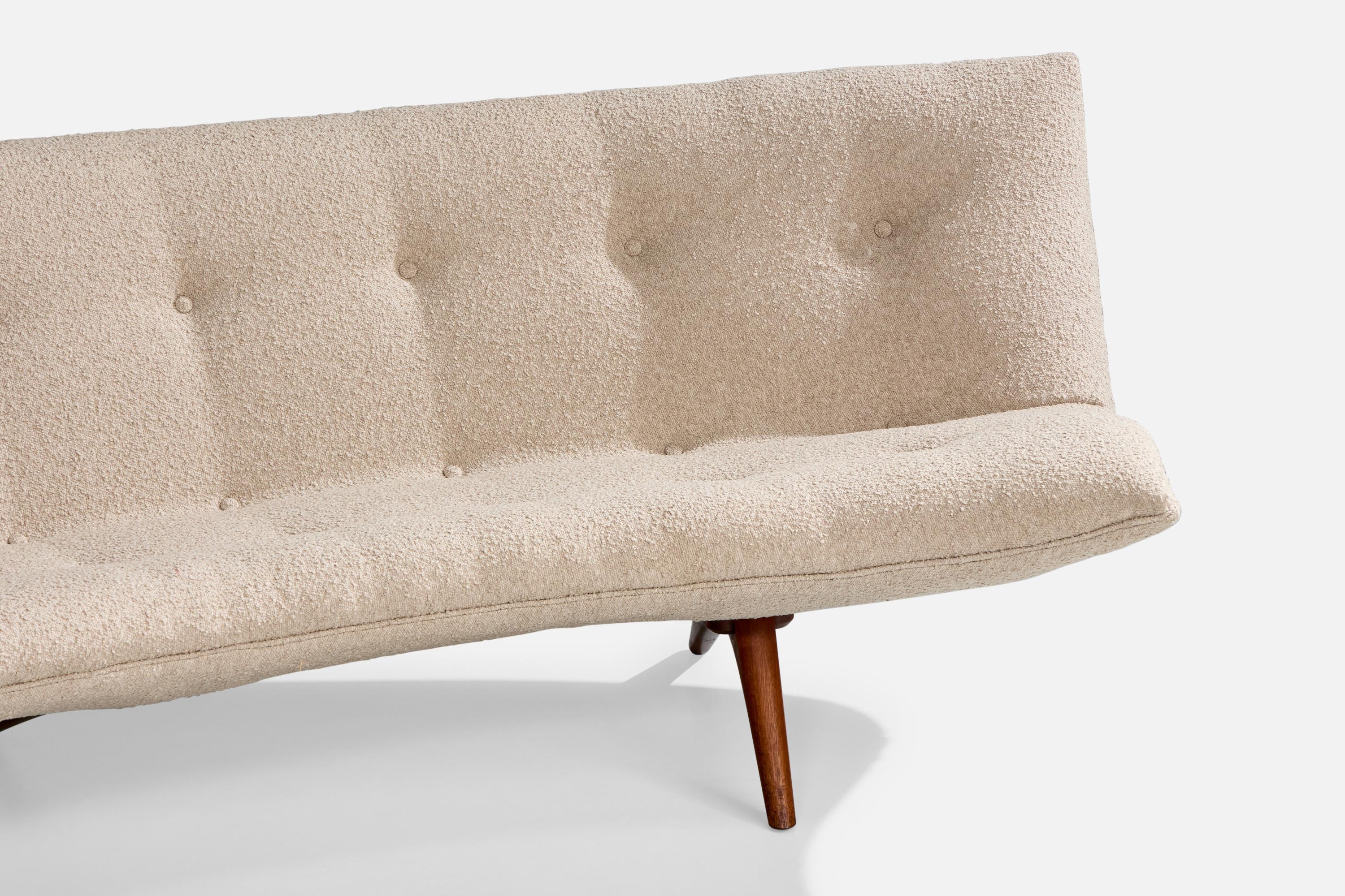 Vladimir Kagan, canapé, noyer, tissu, États-Unis, années 1960 en vente 4