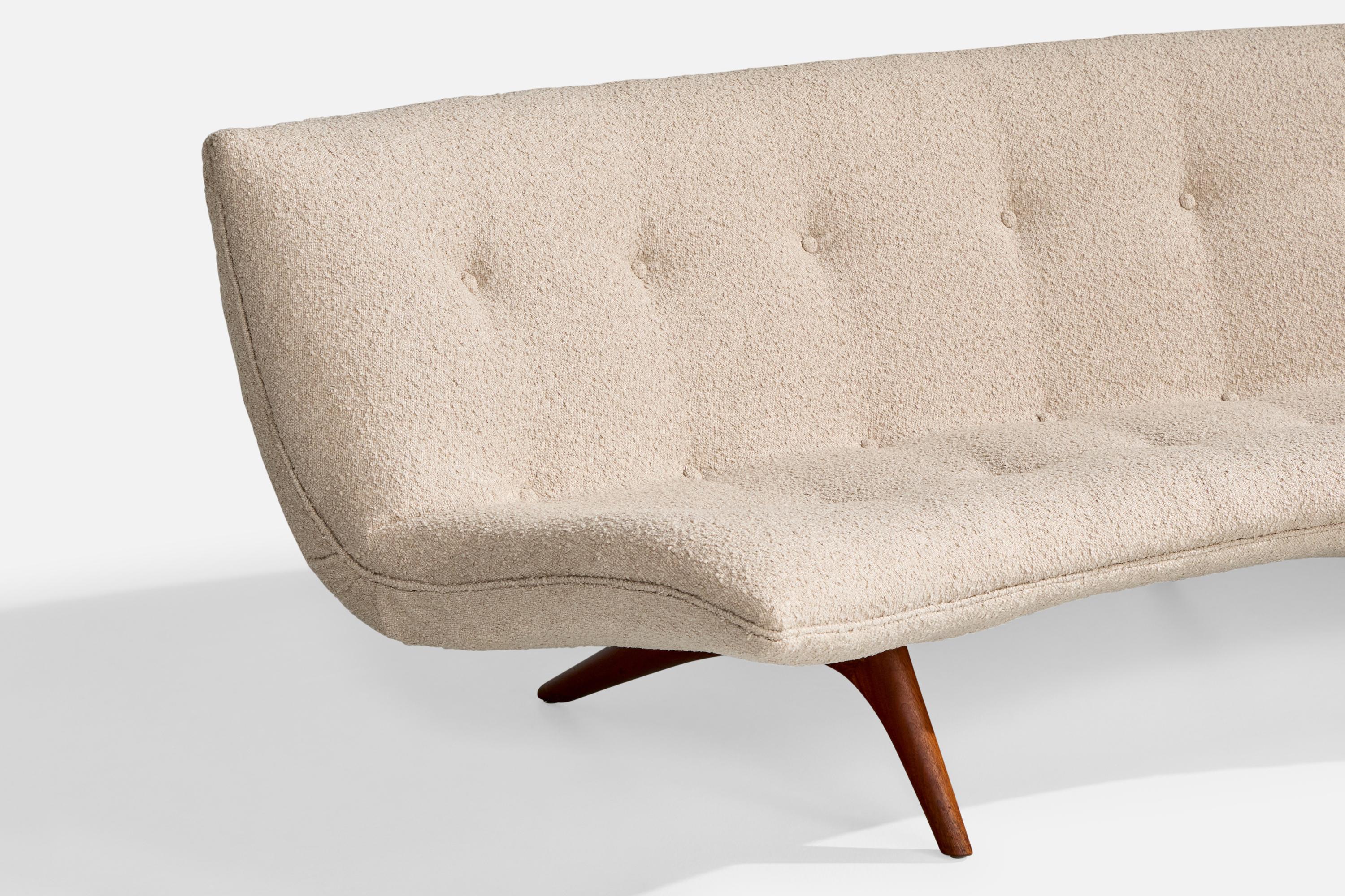 Vladimir Kagan, canapé, noyer, tissu, États-Unis, années 1960 en vente 7