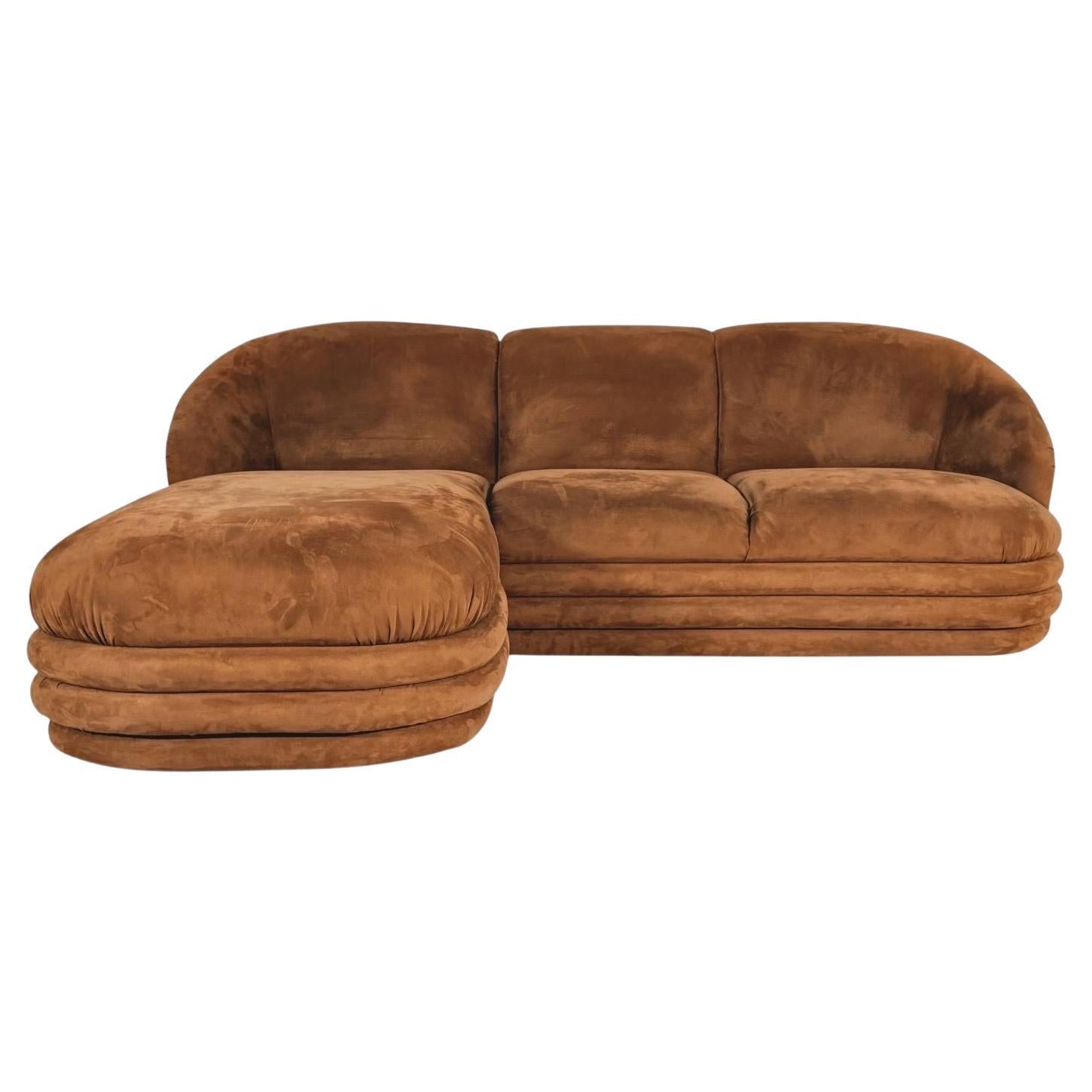1970s Modular Sofa With Chaise by Weiman/Preview For Sale