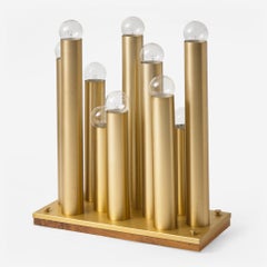 Vladimir Kagan Stalagmite Large Floor Lamp Modern Brass Bubble Light, 1970s, USA