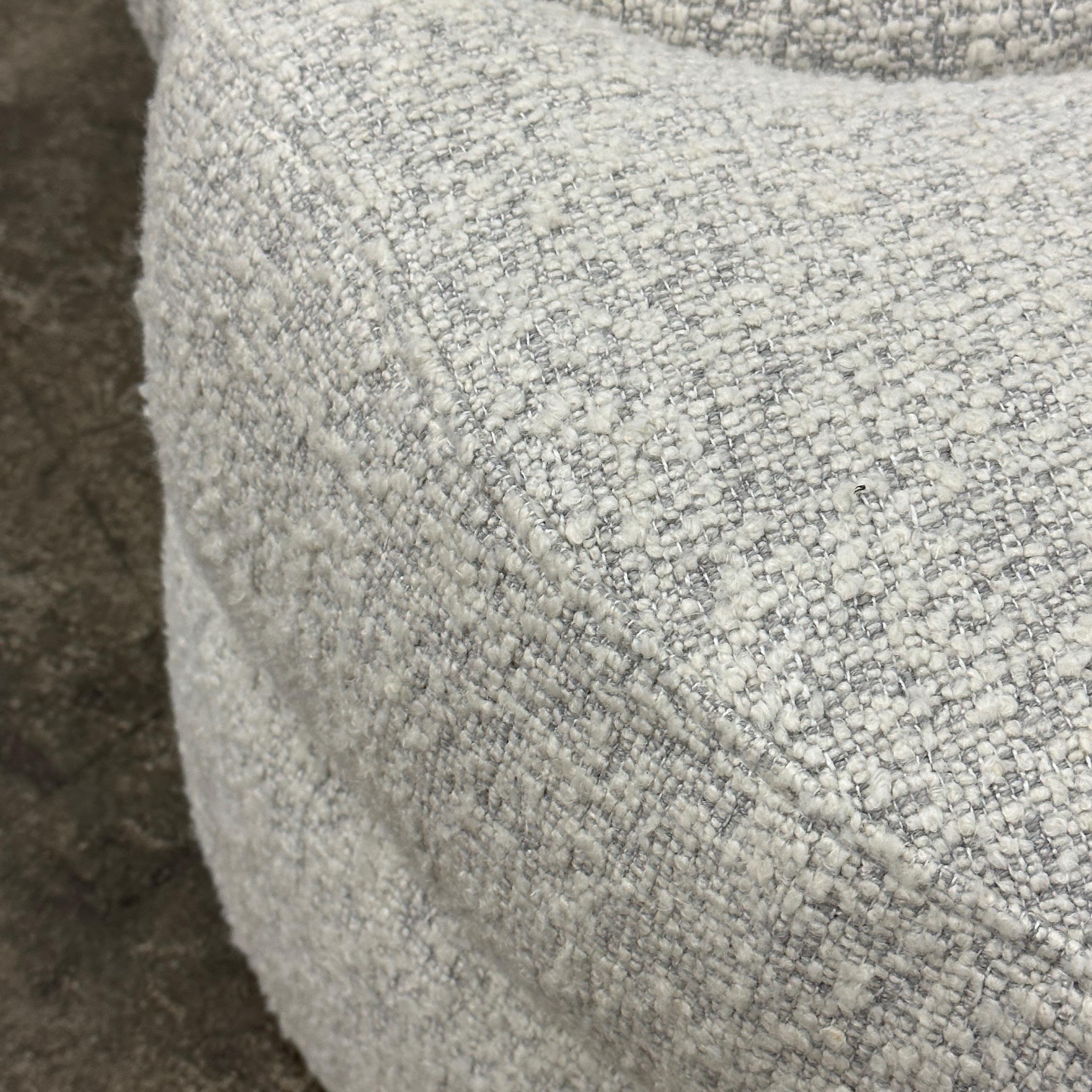 Bouclé Vladimir Kagan Style Apostrophe Ottomans by Directional