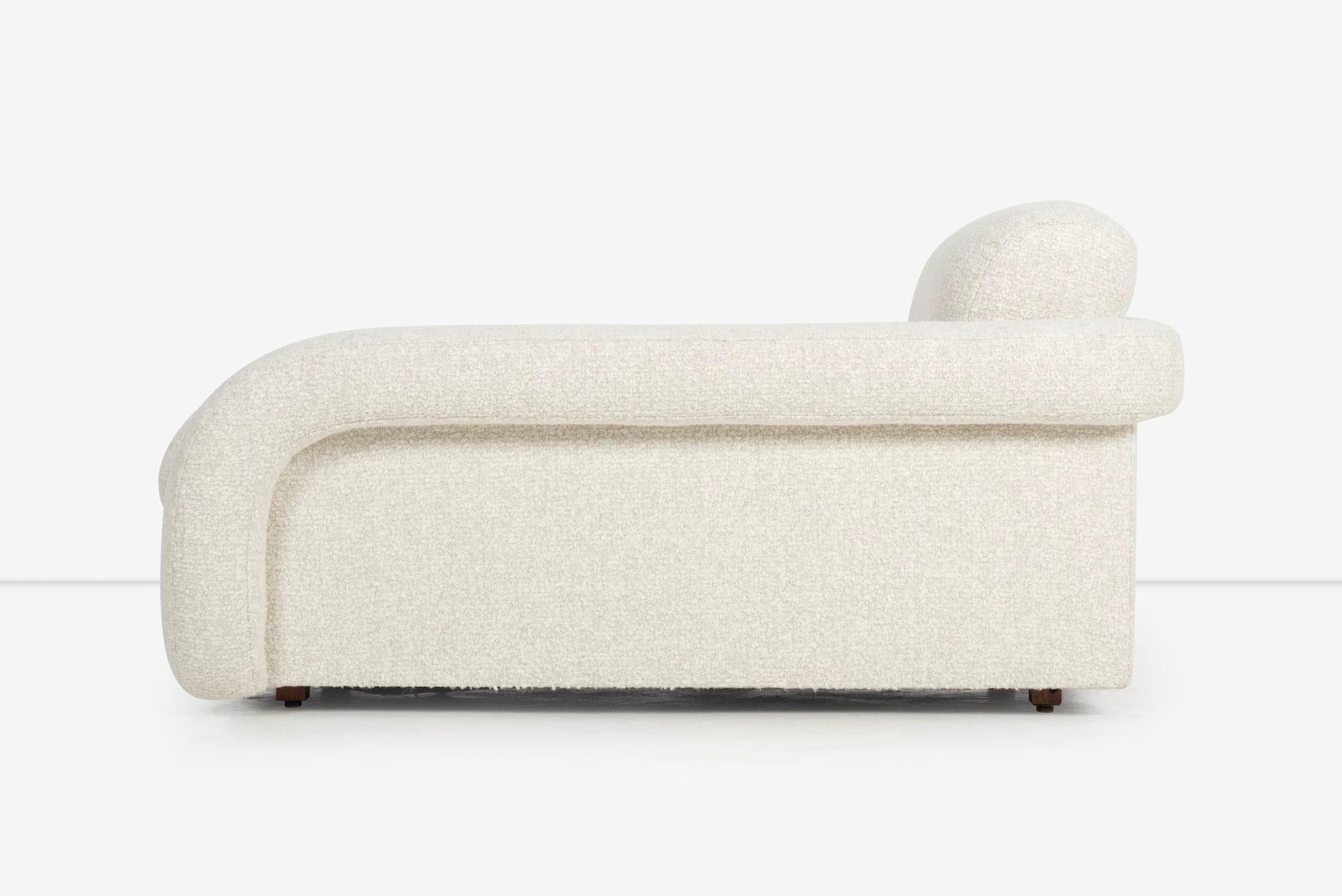 Upholstery Vladimir Kagan Style Chaise For Sale