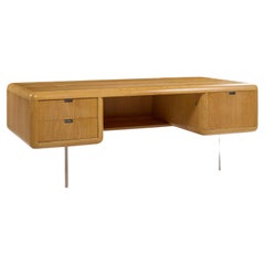 Gianni Walnut and Lucite Executive Desk