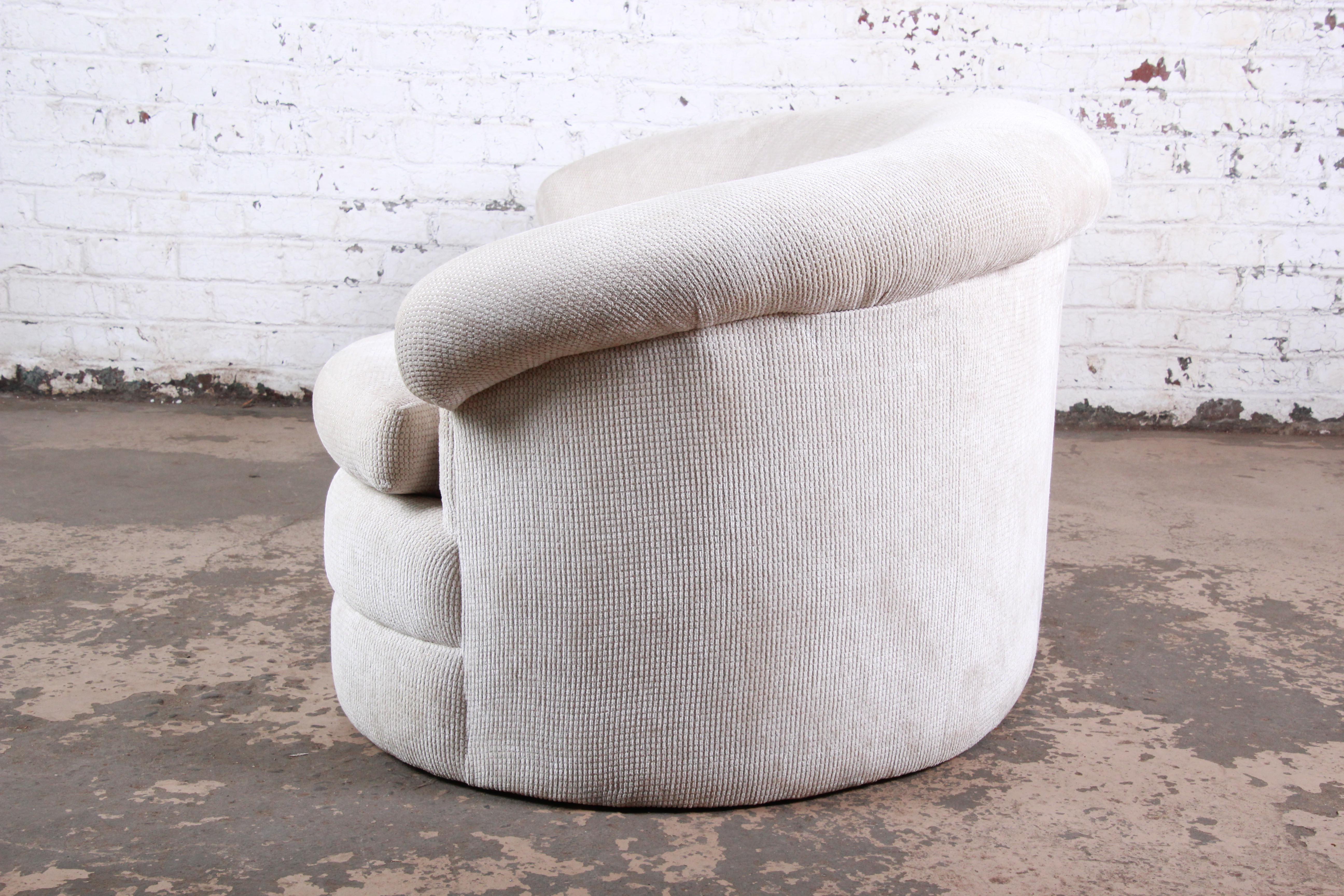 American Vladimir Kagan Style Midcentury Kidney-Shaped Sofa