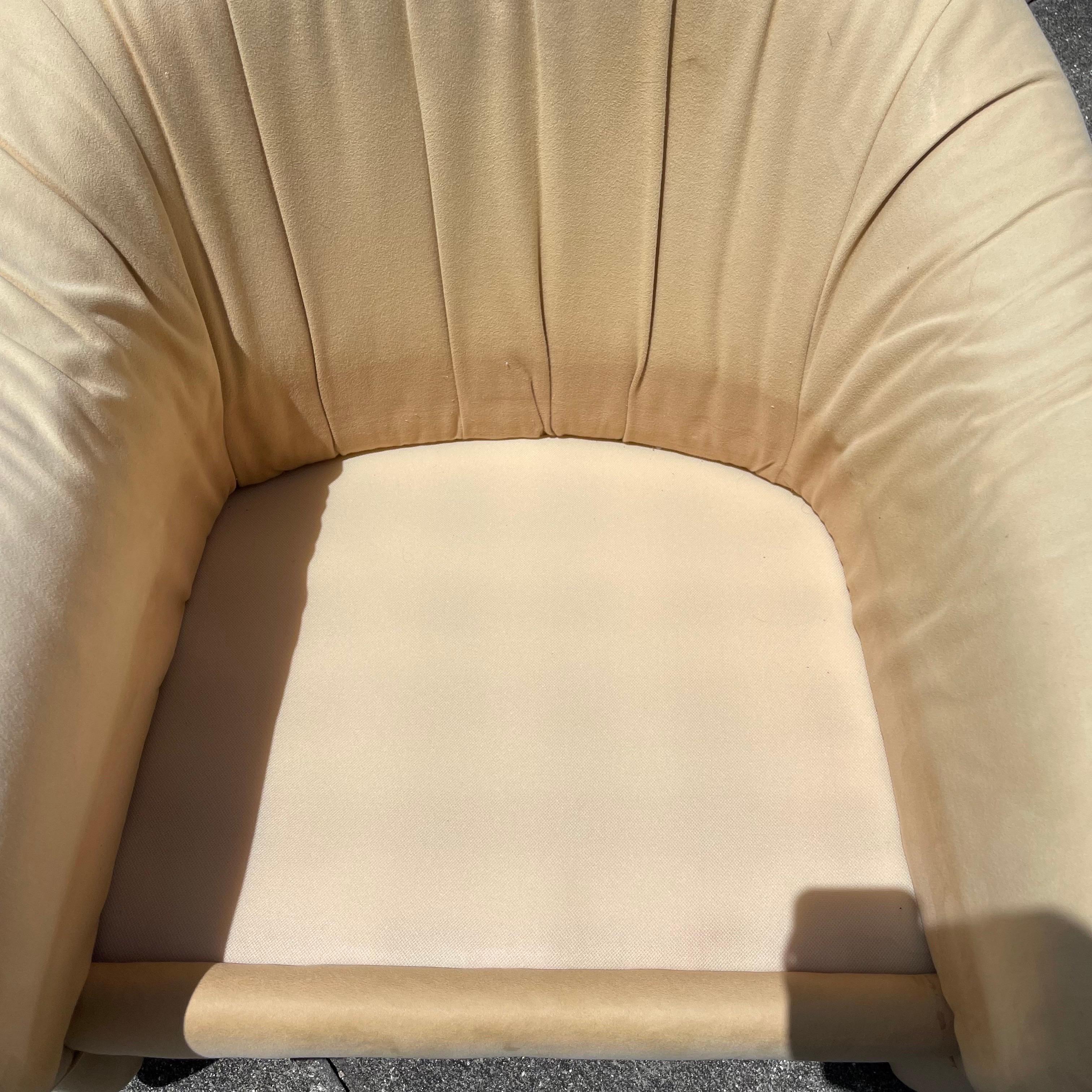Preview Furniture Microfiber Barrel Tub Club Chair, a Pair 3