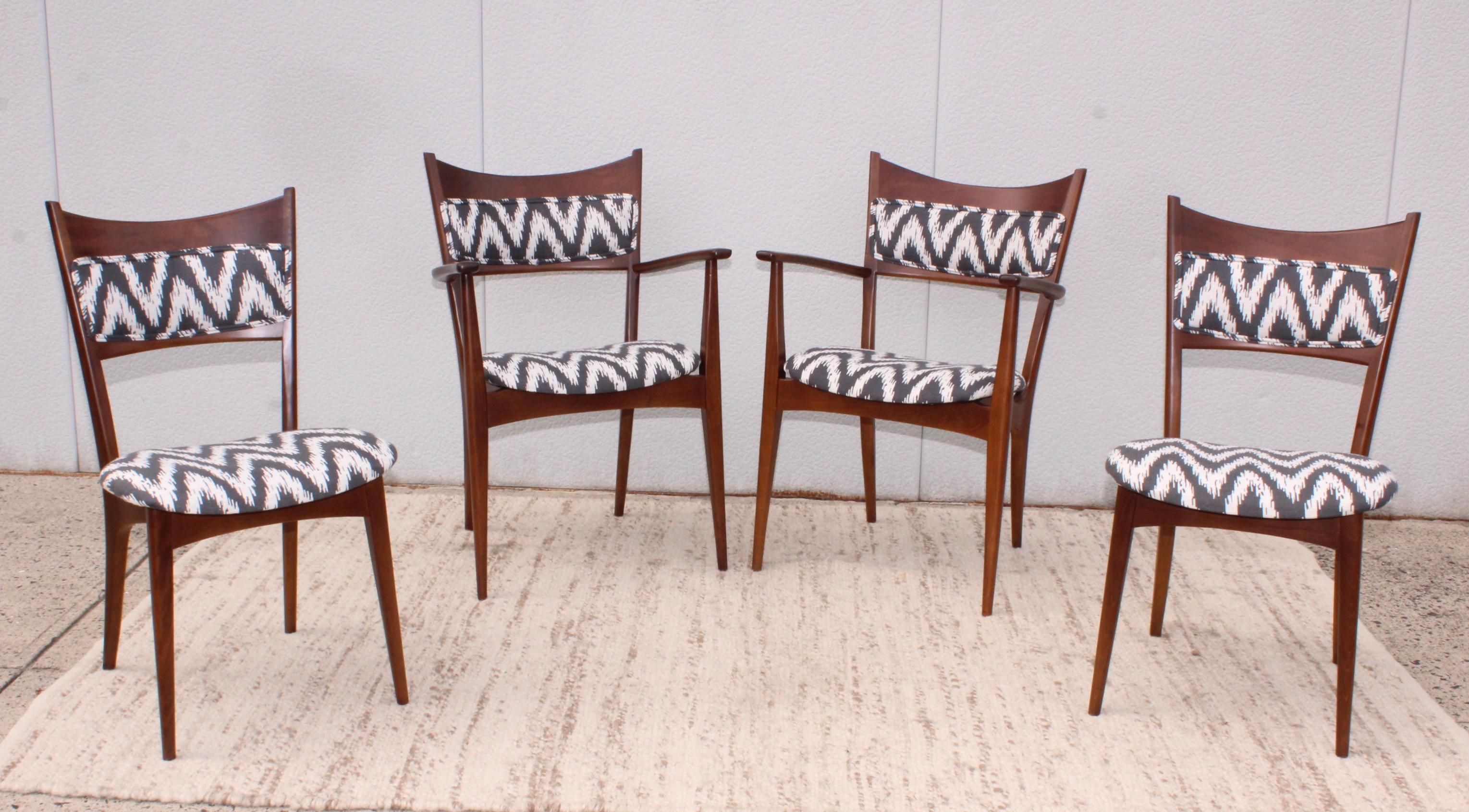 American Mid-Century Modern Sculptural Dining Chairs