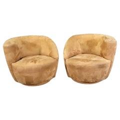 Vladimir Kagan Style Swivel Chairs