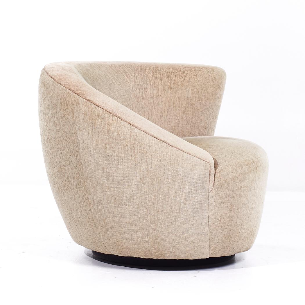 Vladimir Kagan Style Weiman Nautilus Mid Century Chairs - Pair For Sale 4