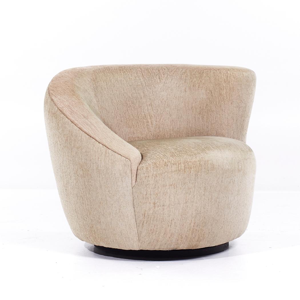 American Vladimir Kagan Style Weiman Nautilus Mid Century Chairs - Pair For Sale